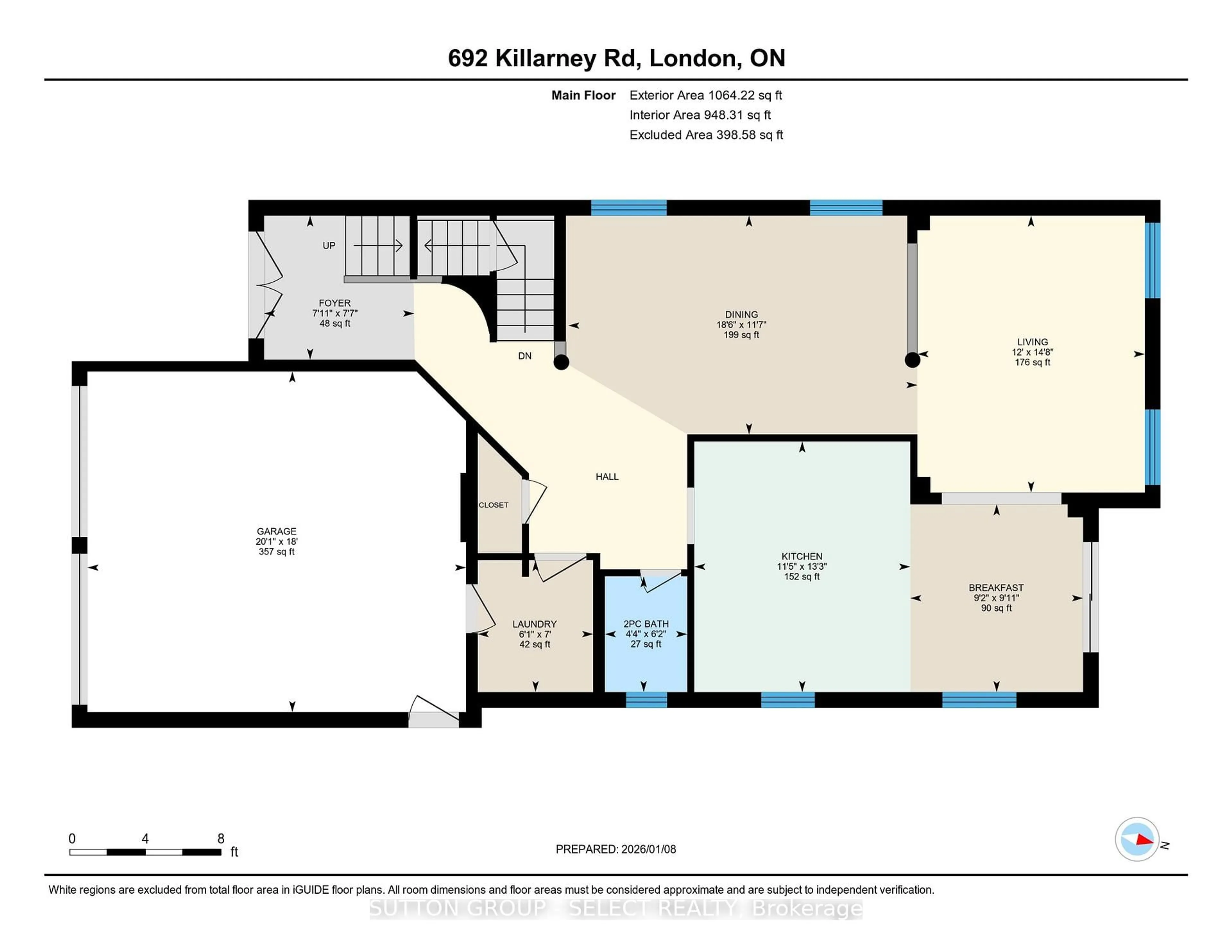 Floor plan for 692 Killarney Rd, London North Ontario N5X 0C8