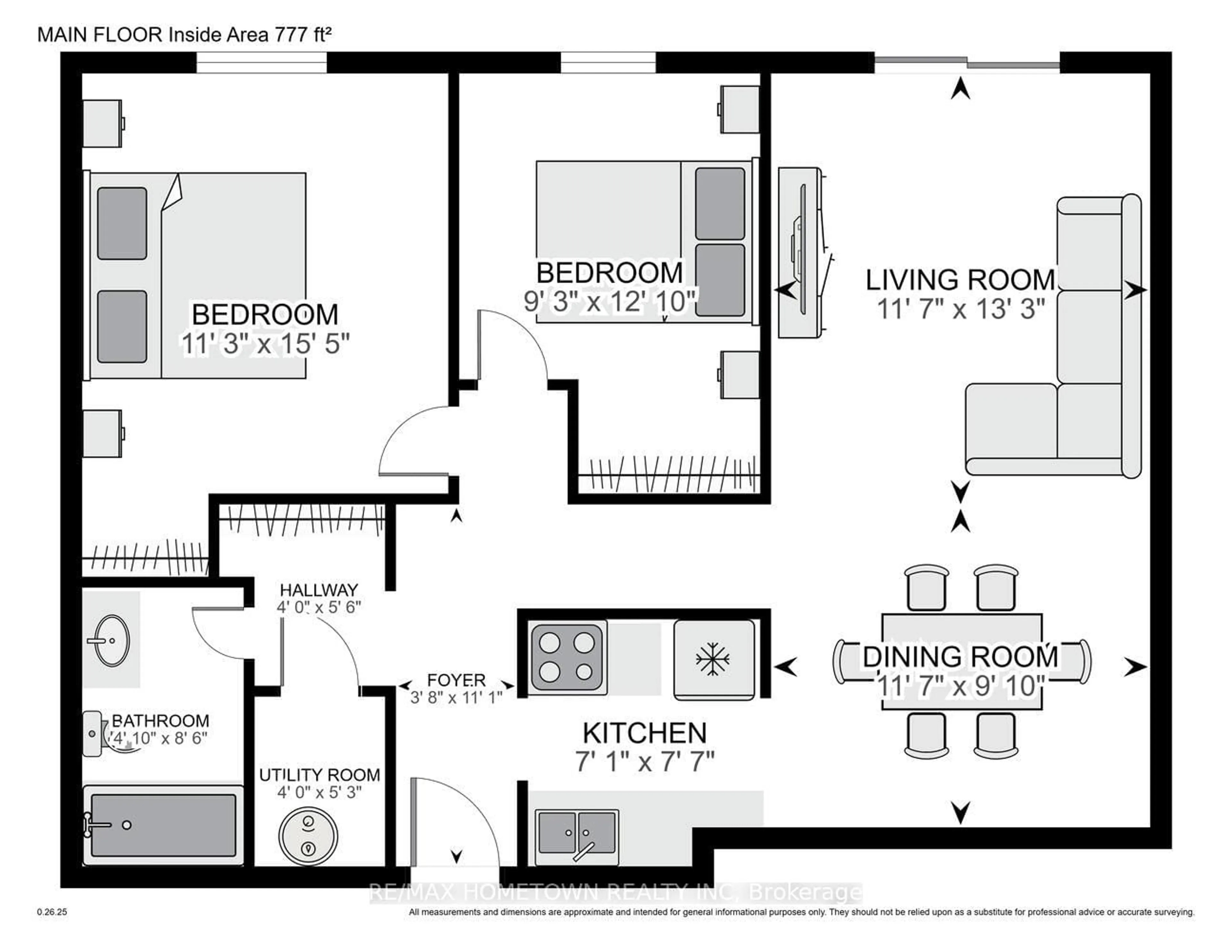 Floor plan for 819 Macodrum Dr #16, Brockville Ontario K6V 6P6