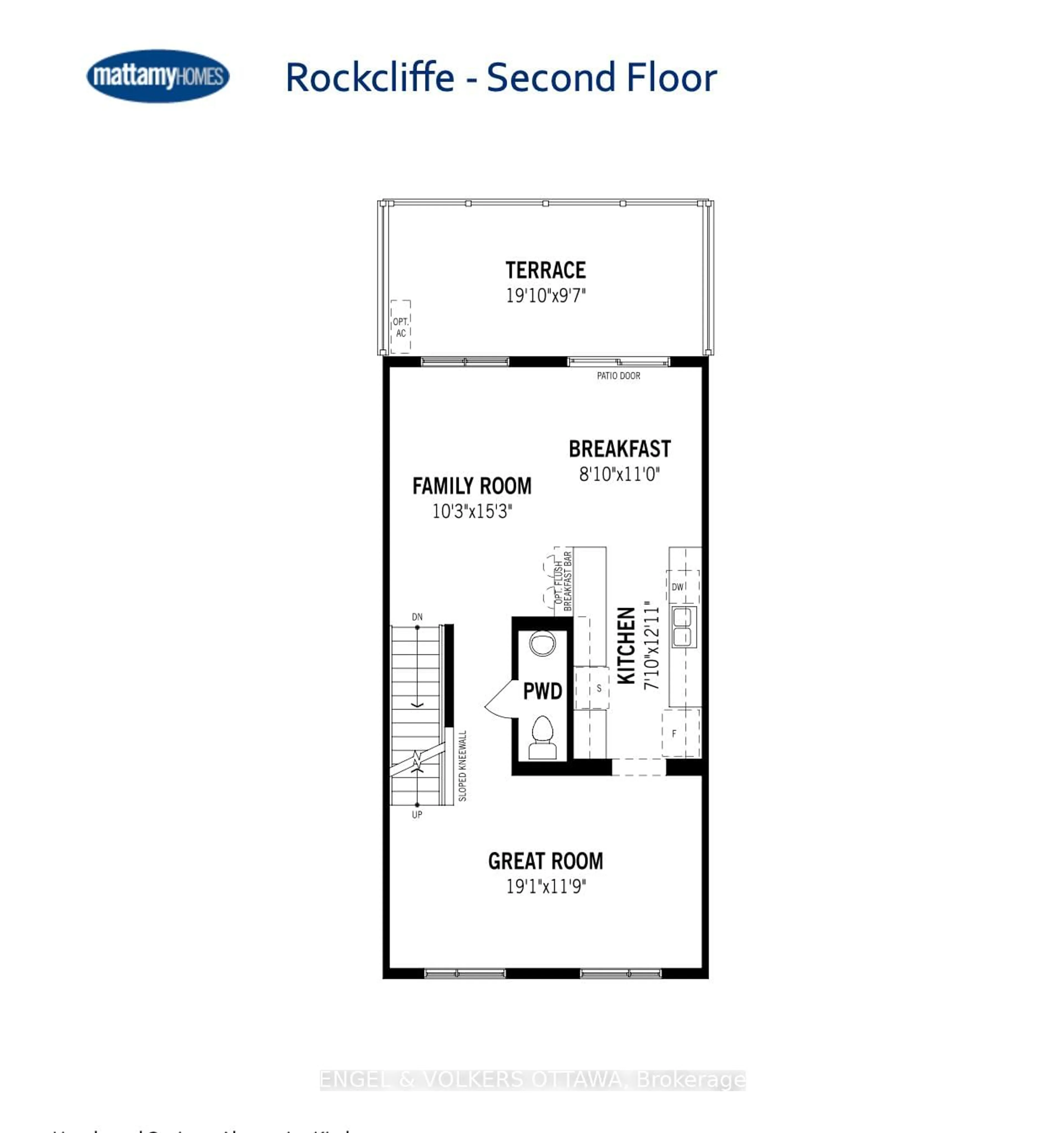Floor plan for Lot 1521, Ottawa Ontario K1K 4Z1