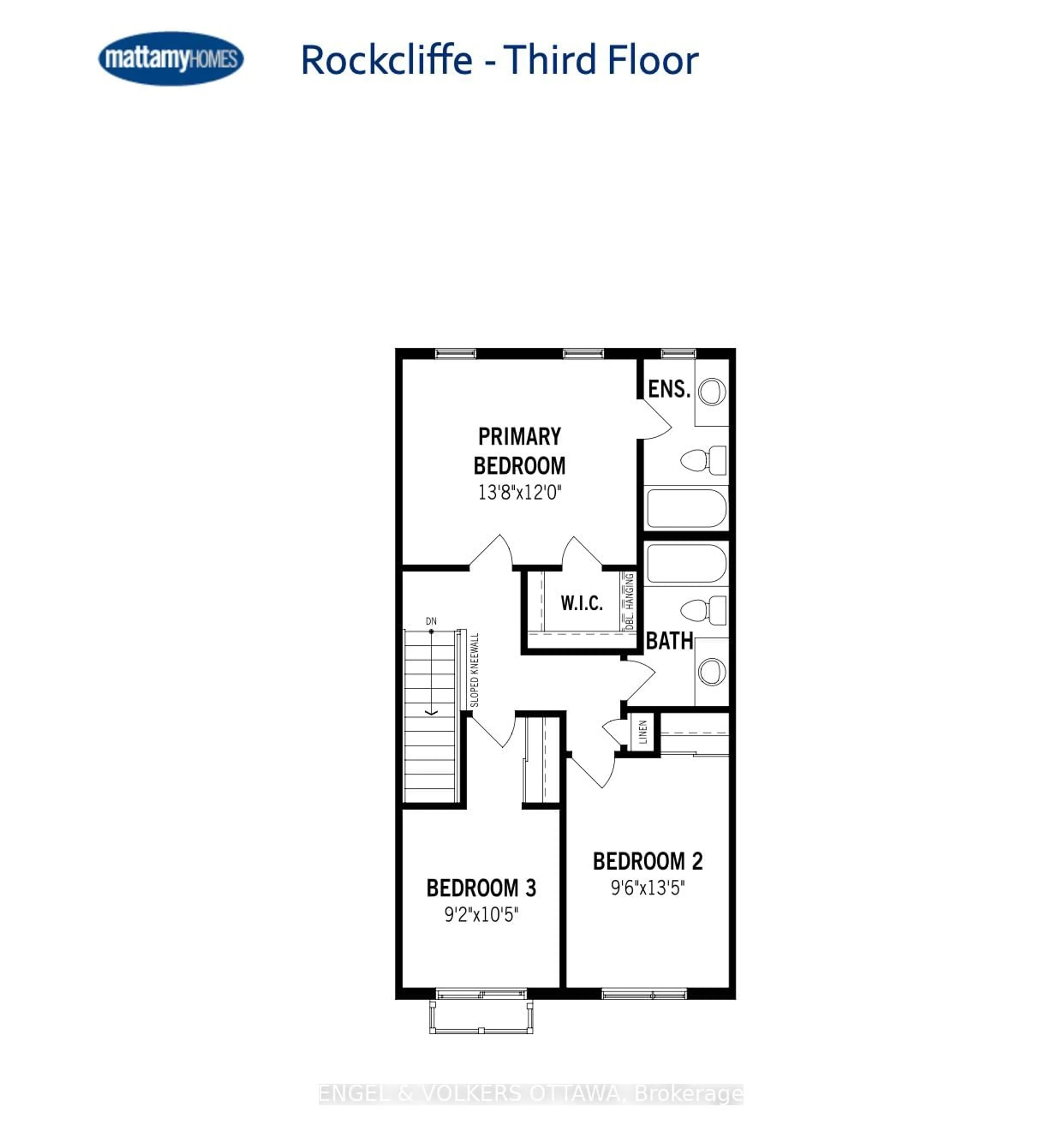 Floor plan for Lot 1521, Ottawa Ontario K1K 4Z1