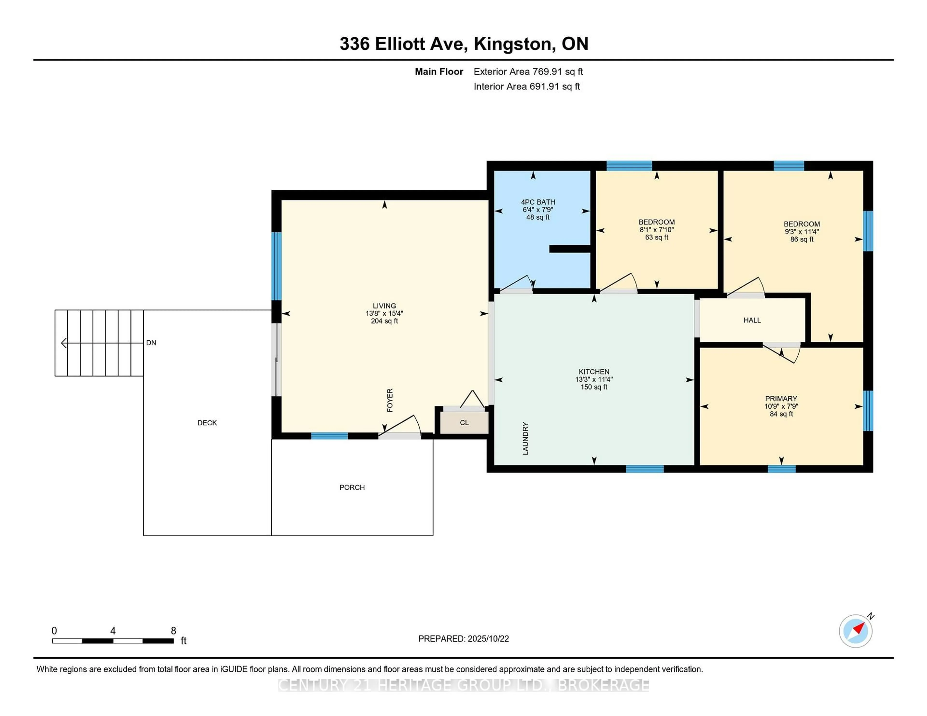 Floor plan for 336 Elliott Ave, Kingston Ontario K7K 2R3