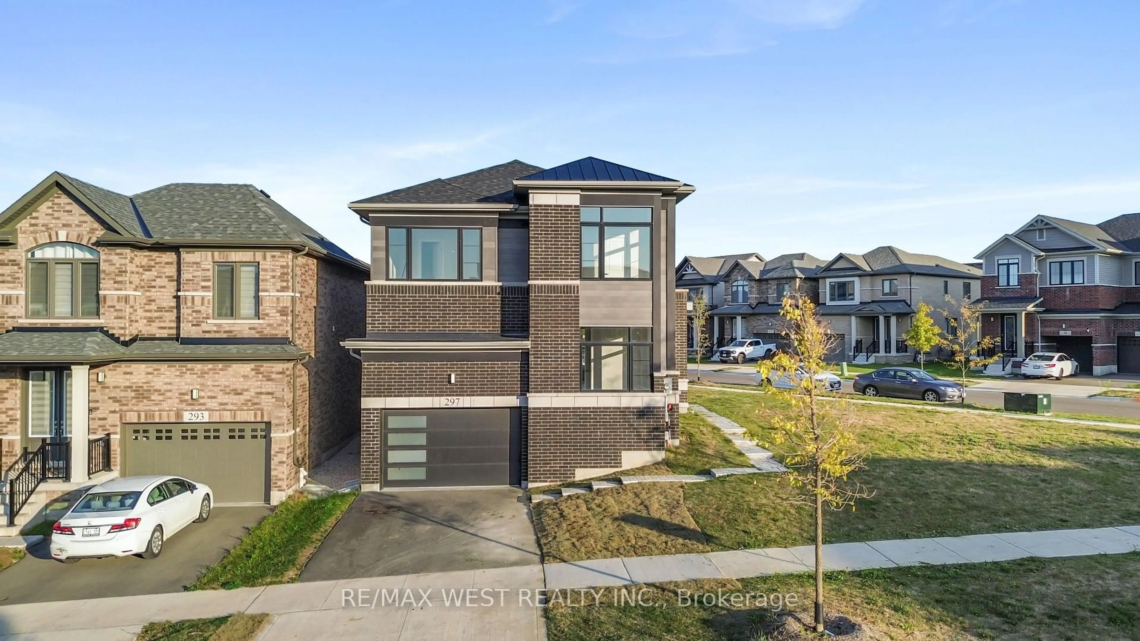 Home with brick exterior material, street for 297 Bismark Dr, Cambridge Ontario N1S 0C6