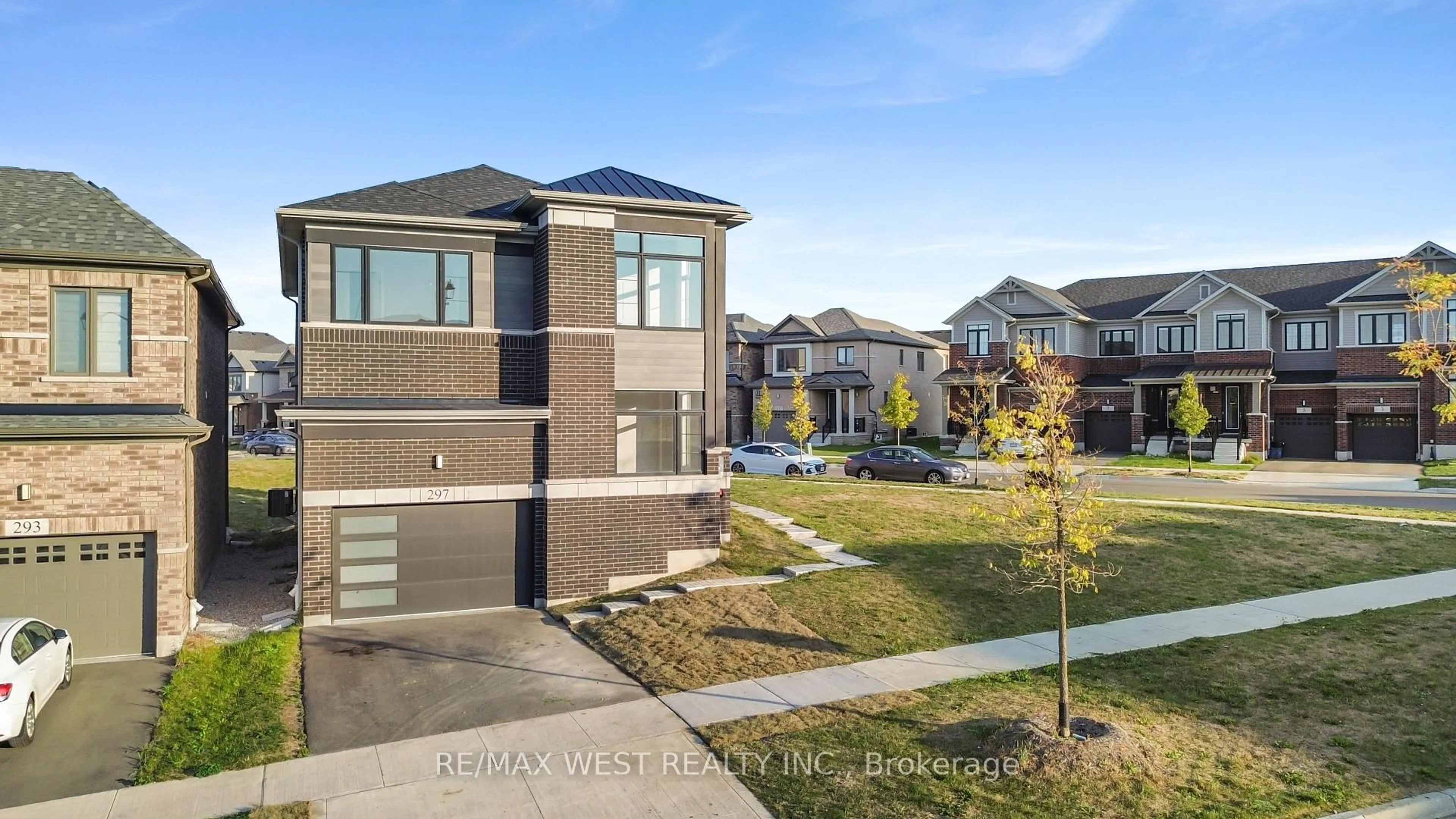 Home with brick exterior material, street for 297 Bismark Dr, Cambridge Ontario N1S 0C6