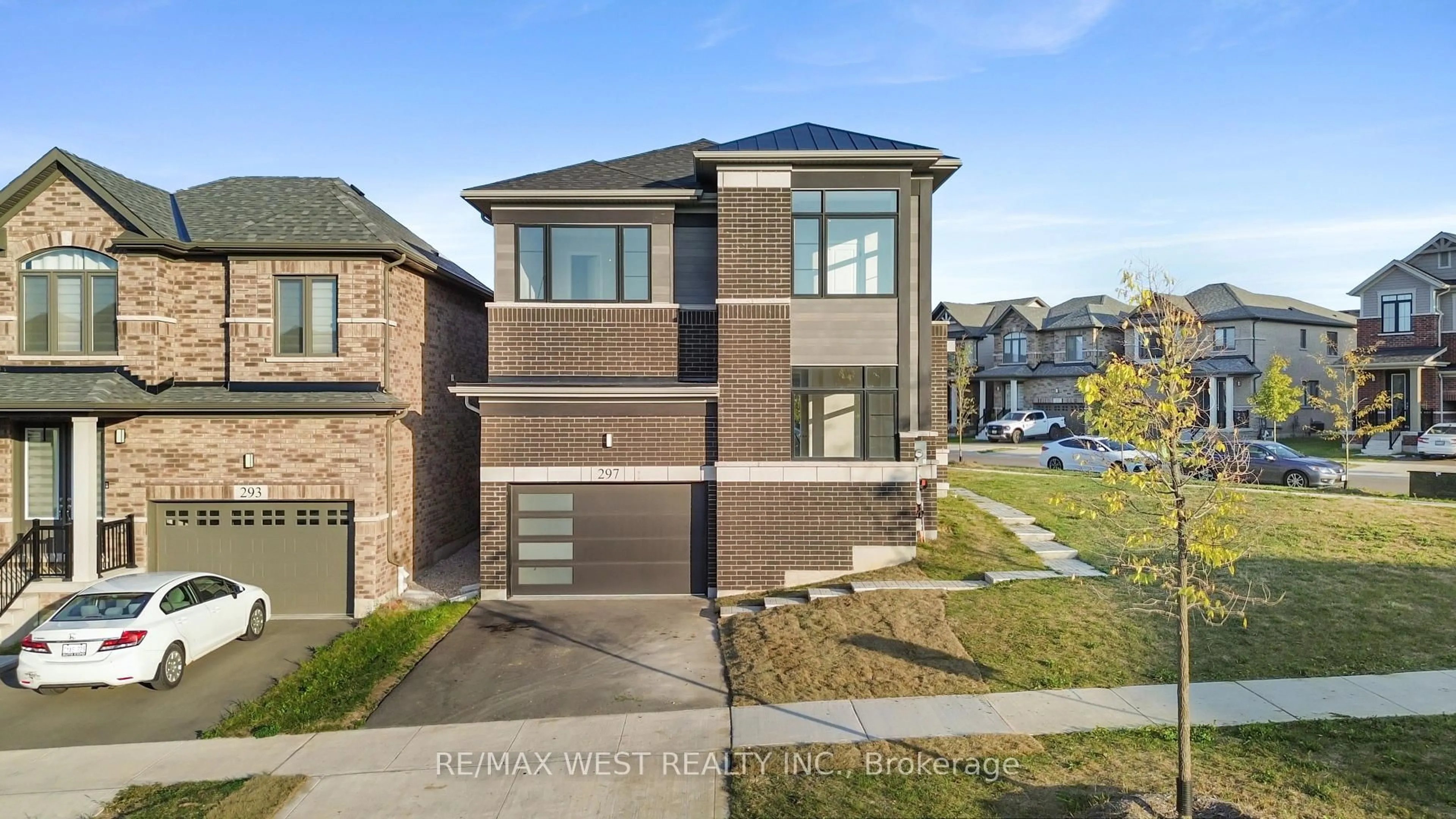 Home with brick exterior material, street for 297 Bismark Dr, Cambridge Ontario N1S 0C6
