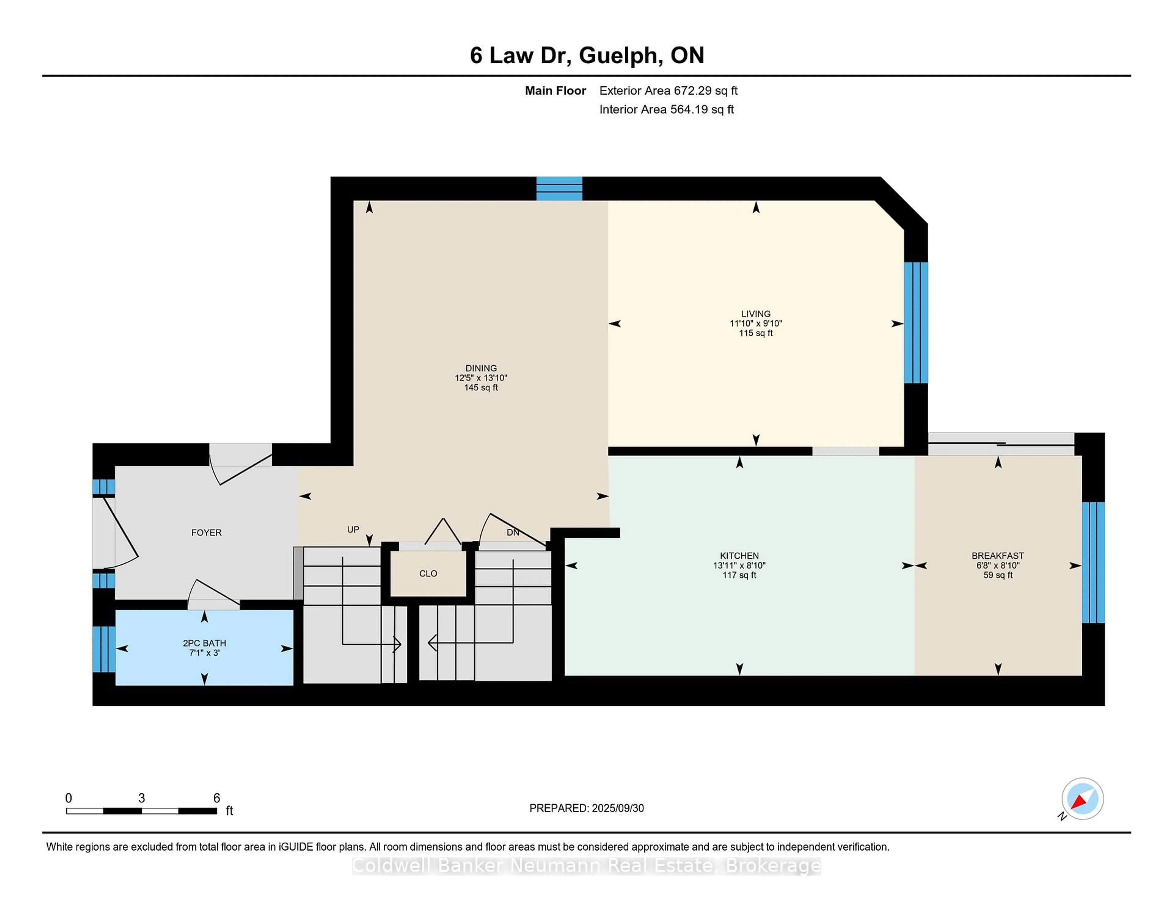 Floor plan for 6 Law Dr, Guelph Ontario N1E 7E8
