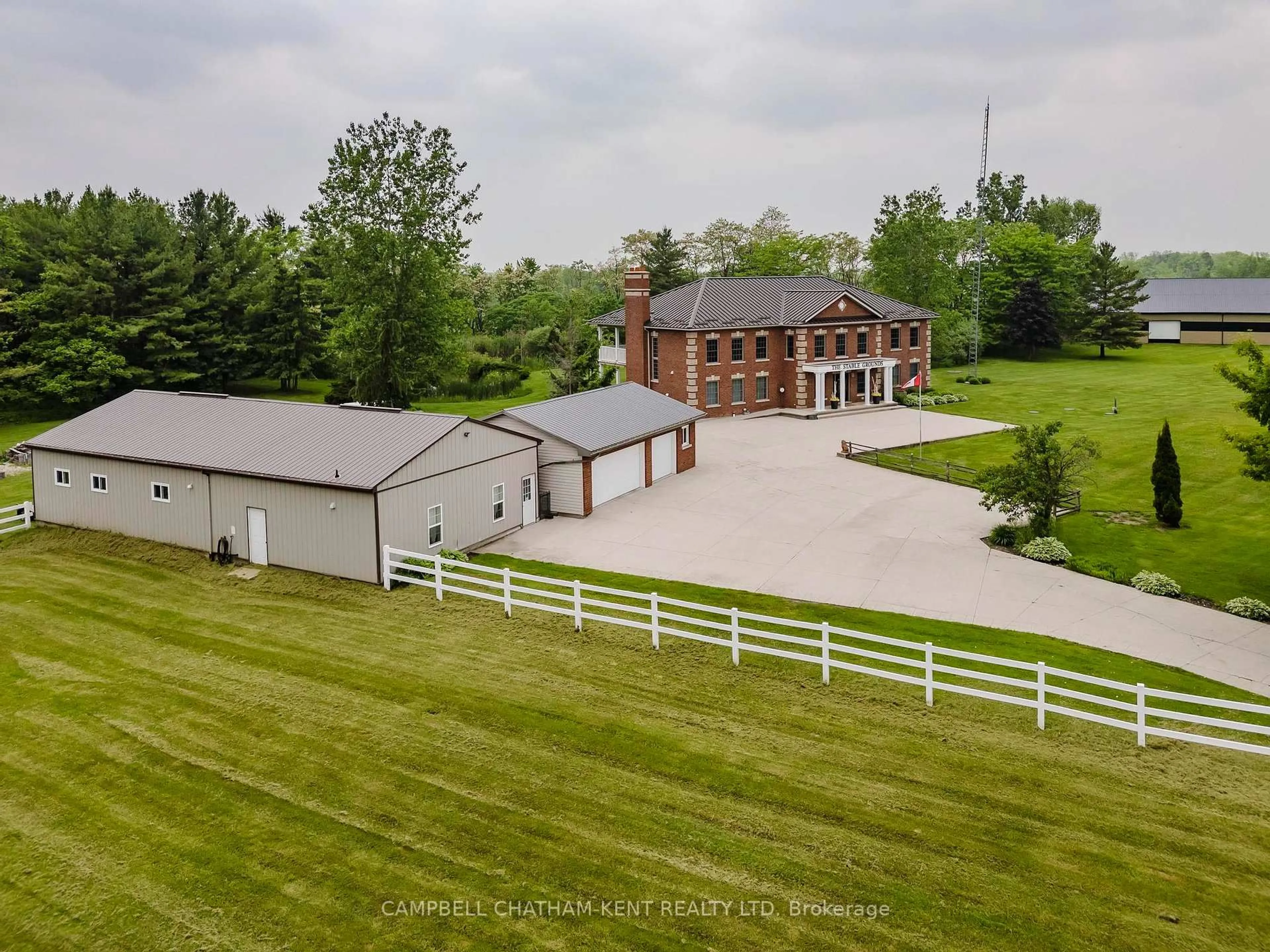 A pic from outside/outdoor area/front of a property/back of a property/a pic from drone, unknown for 22678 Johnston Line, West Elgin Ontario N0L 2C0