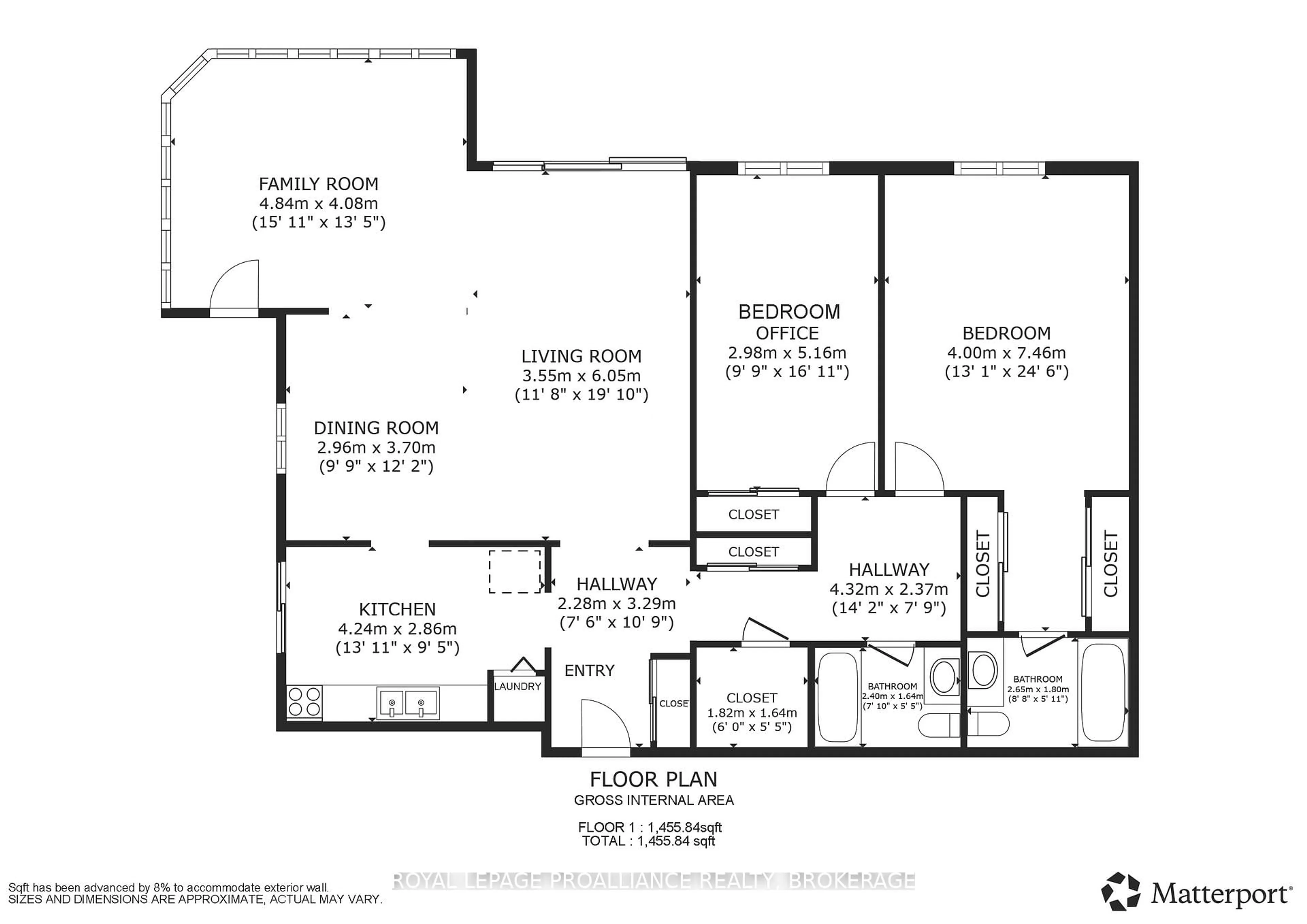 Floor plan for 1000 King St #701, Kingston Ontario K7M 8H3