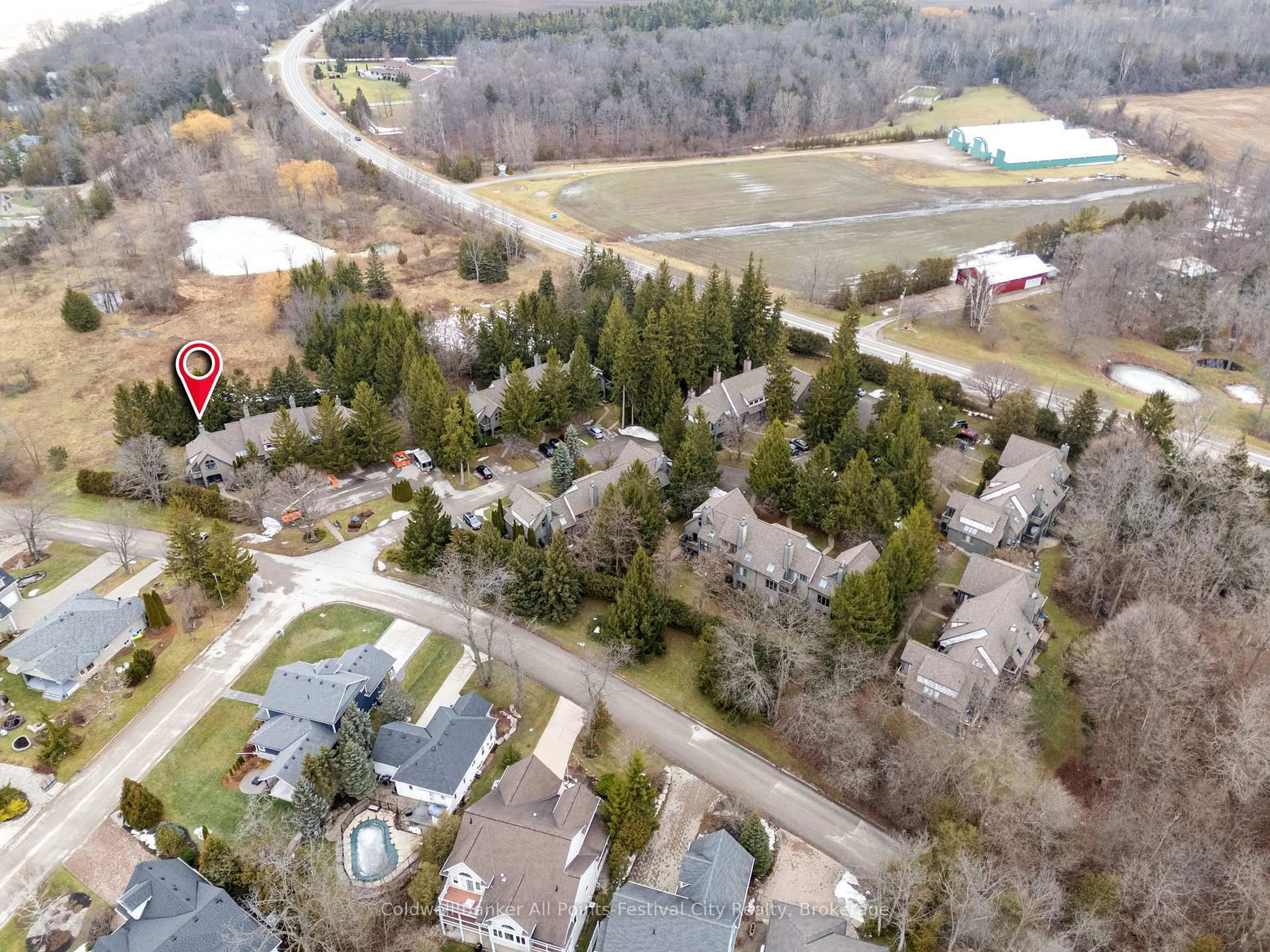 A pic from outside/outdoor area/front of a property/back of a property/a pic from drone, unknown for 76582 Jowett's Grove Rd #28, Bluewater Ontario N0M 1G0