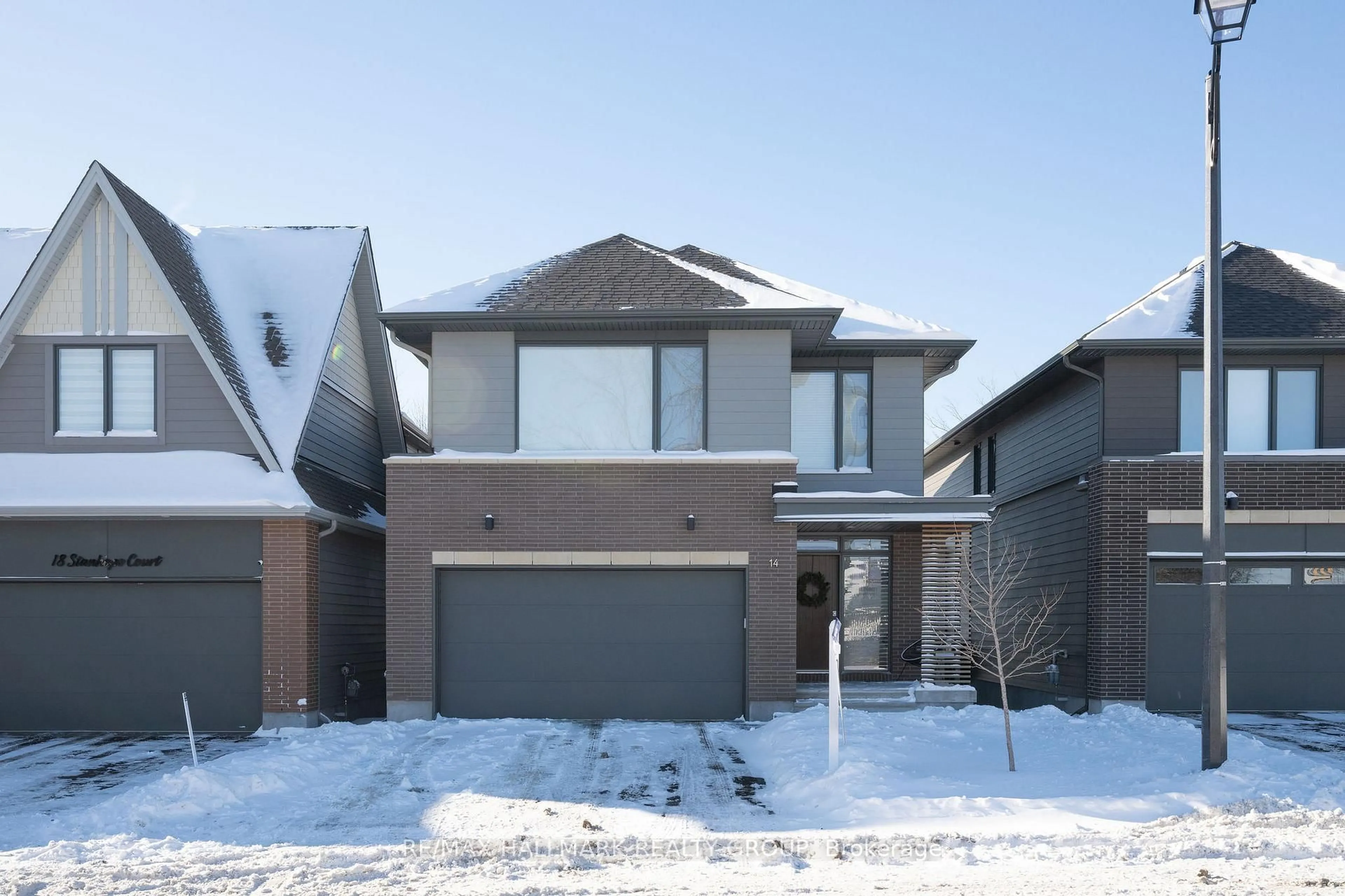 Home with brick exterior material, street for 14 Stanhope Crt, Ottawa Ontario K2J 6S2