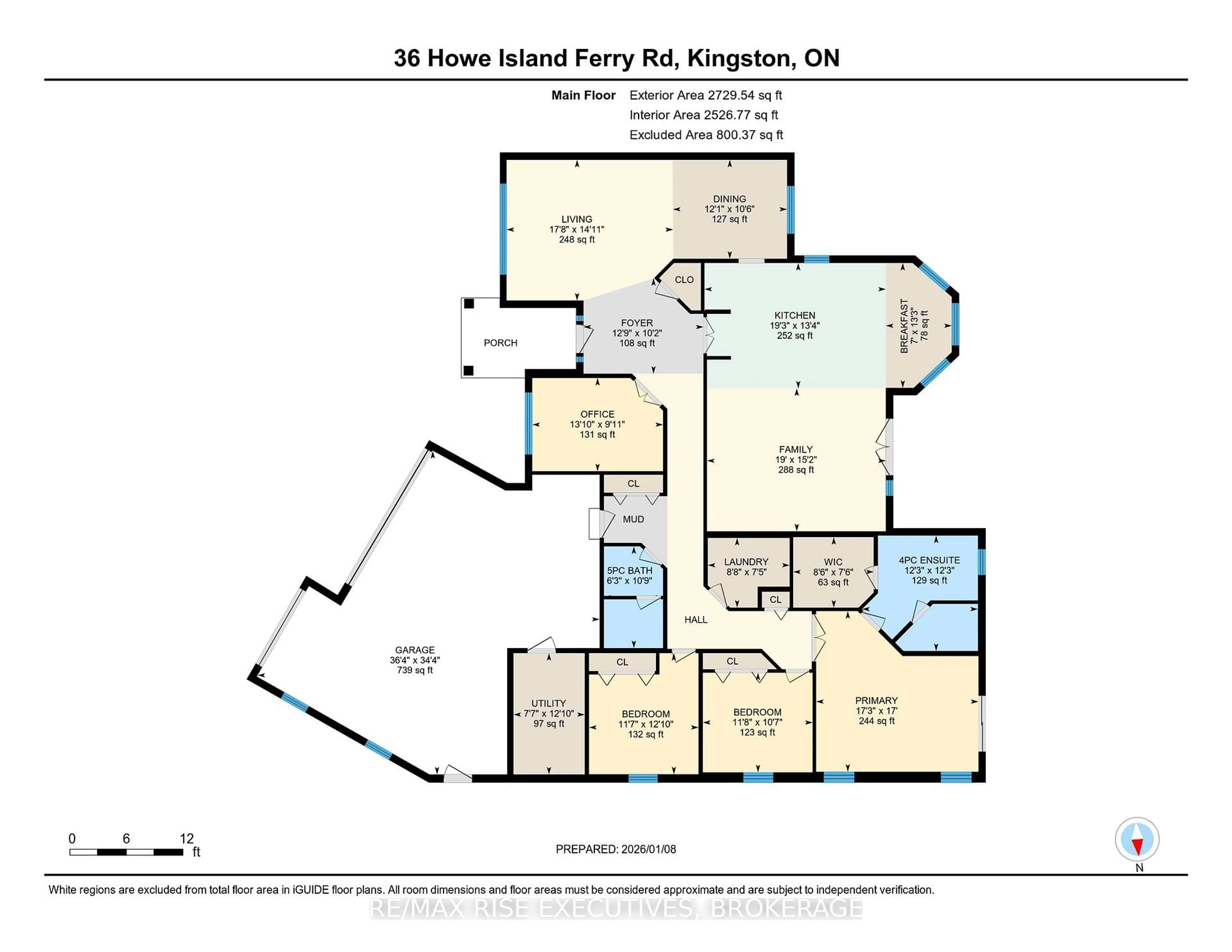 Floor plan for 36 Howe Island Ferry Rd, Kingston Ontario K7L 4V1