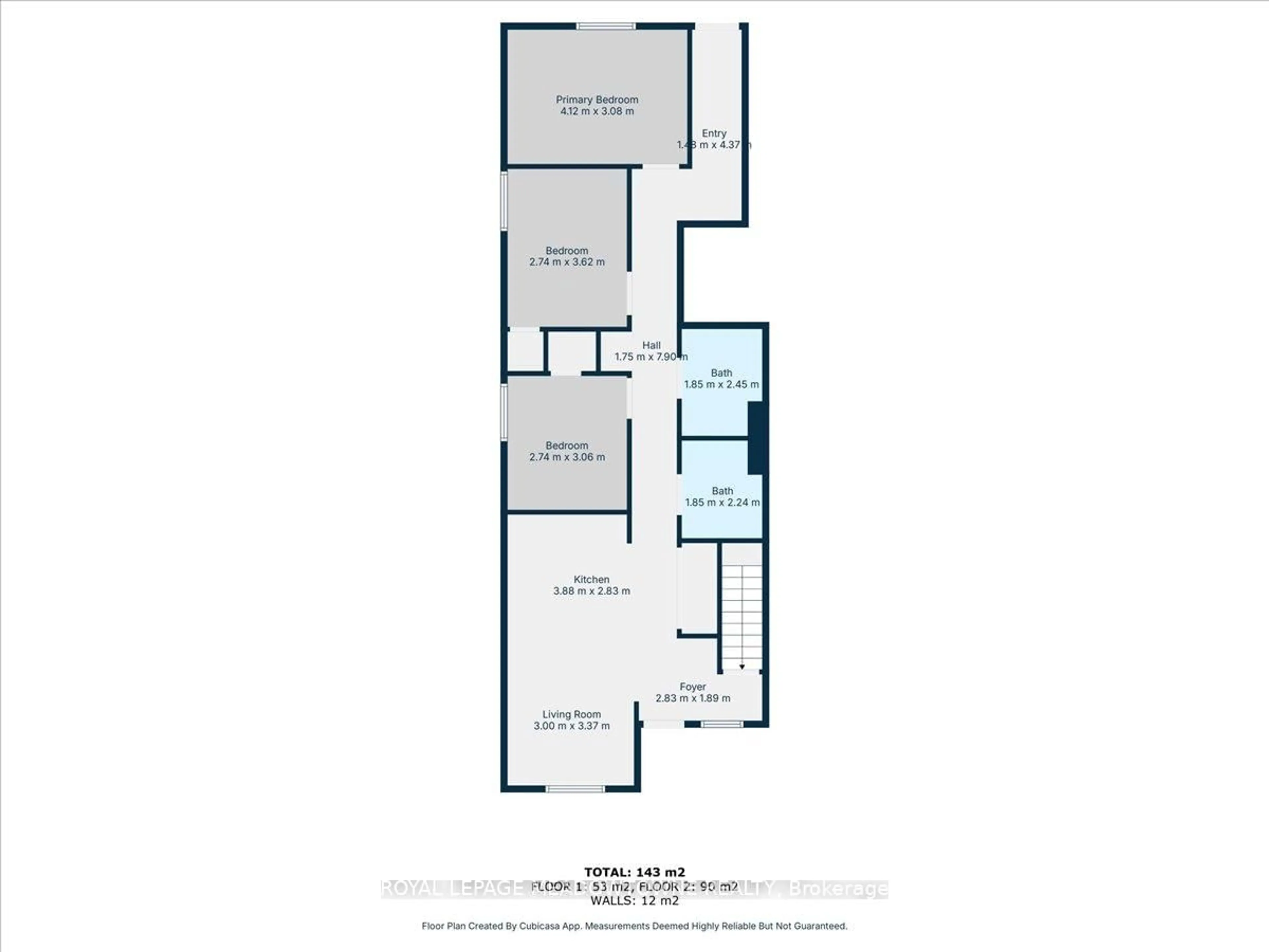 Floor plan for 80 McAnulty Blvd, Hamilton Ontario L8H 3H1