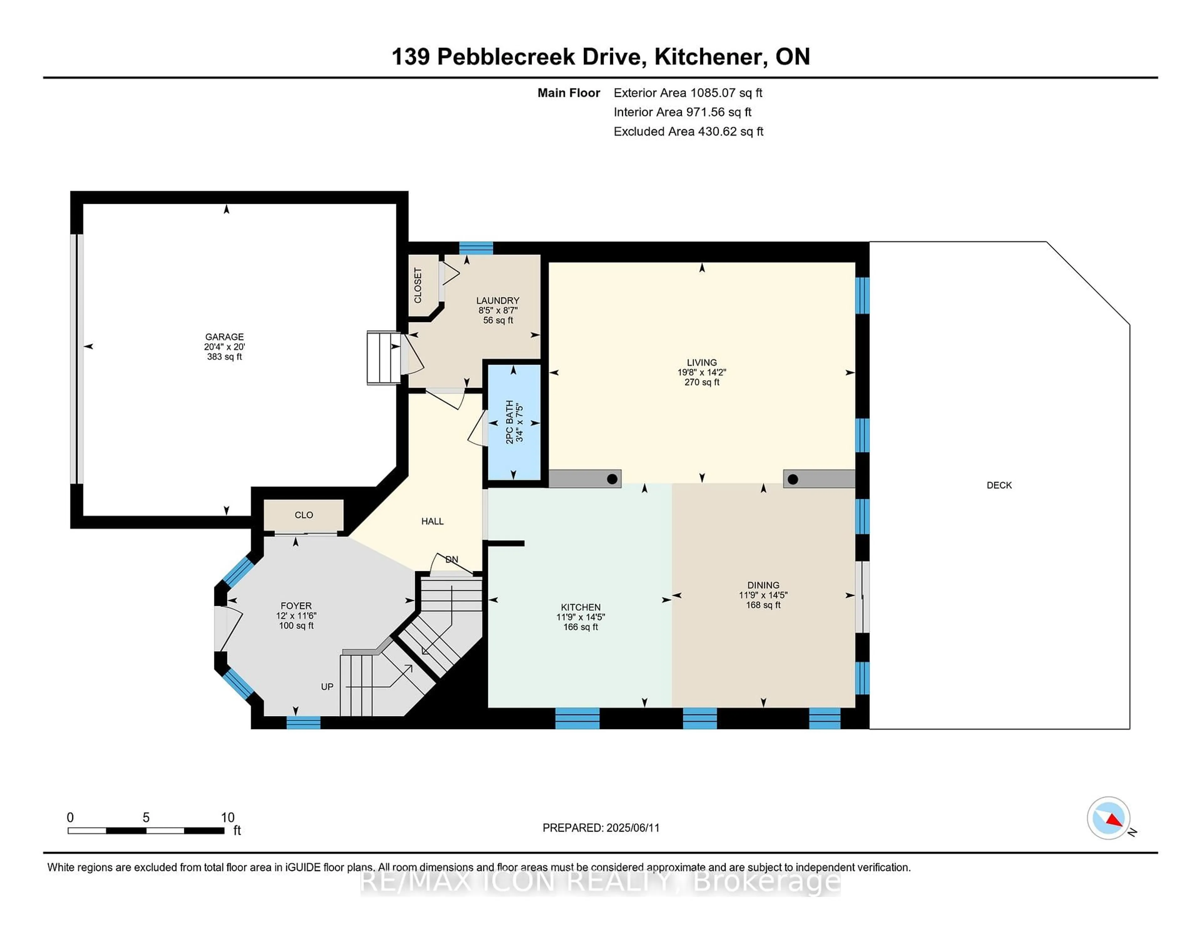 Floor plan for 139 Pebblecreek Dr, Kitchener Ontario N2A 4M4