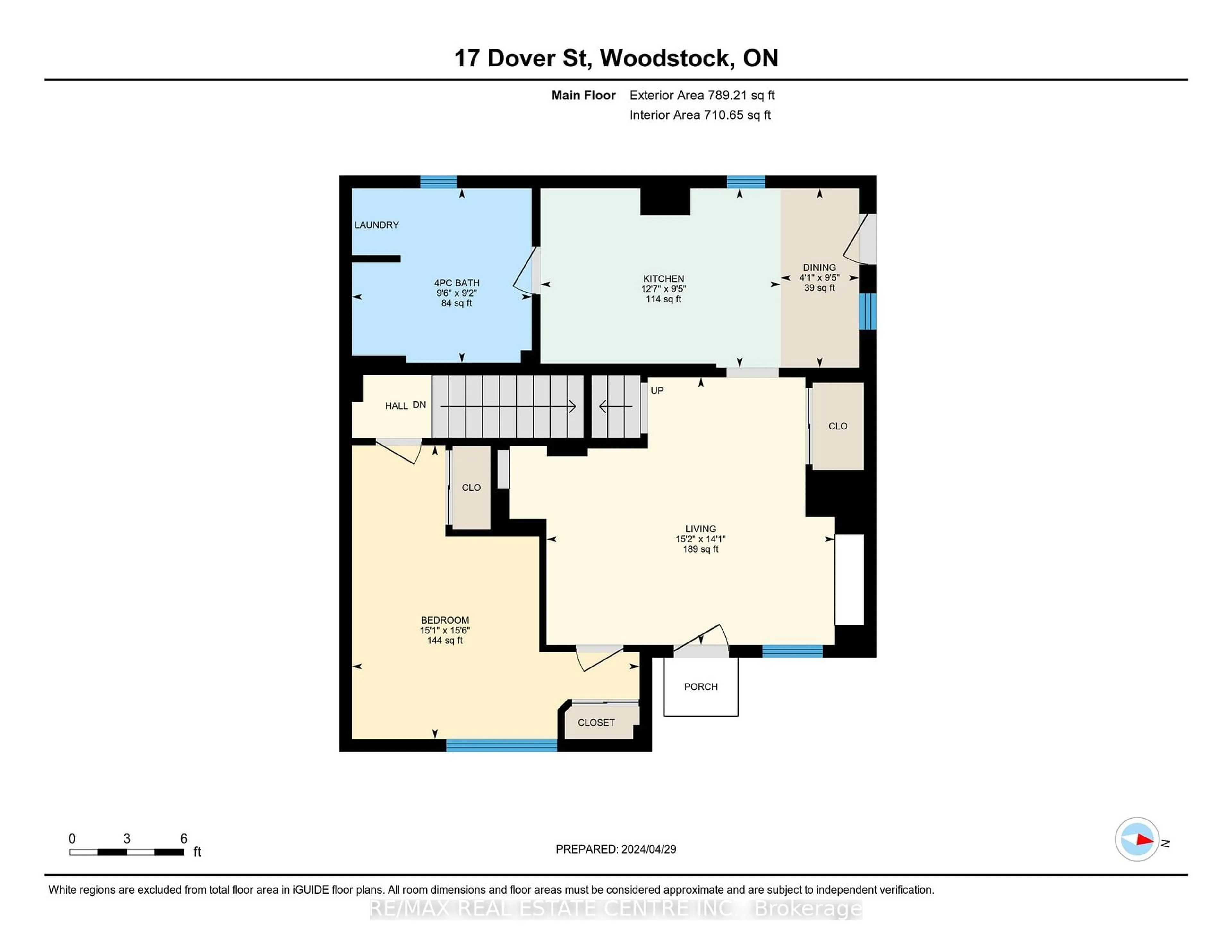 Floor plan for 17 Dover St, Woodstock Ontario N4S 3L7