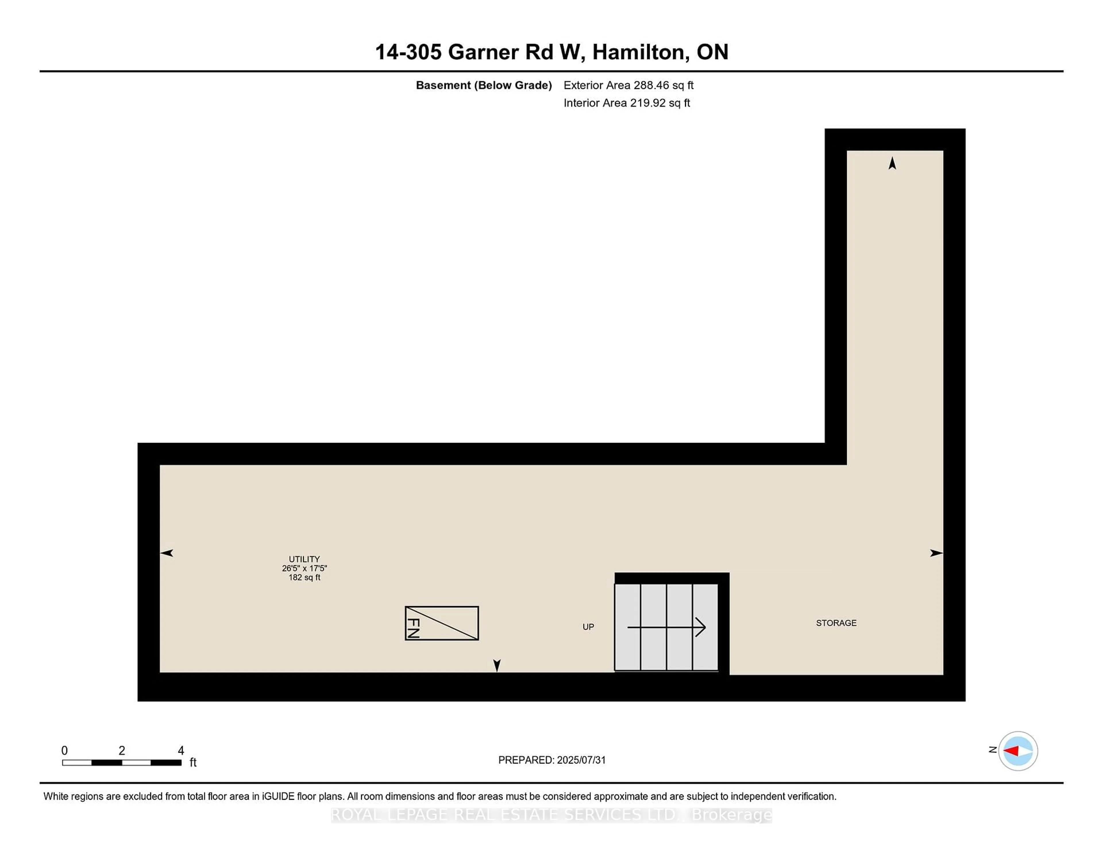 Floor plan for 305 Garner Rd #14, Hamilton Ontario L9G 3K9