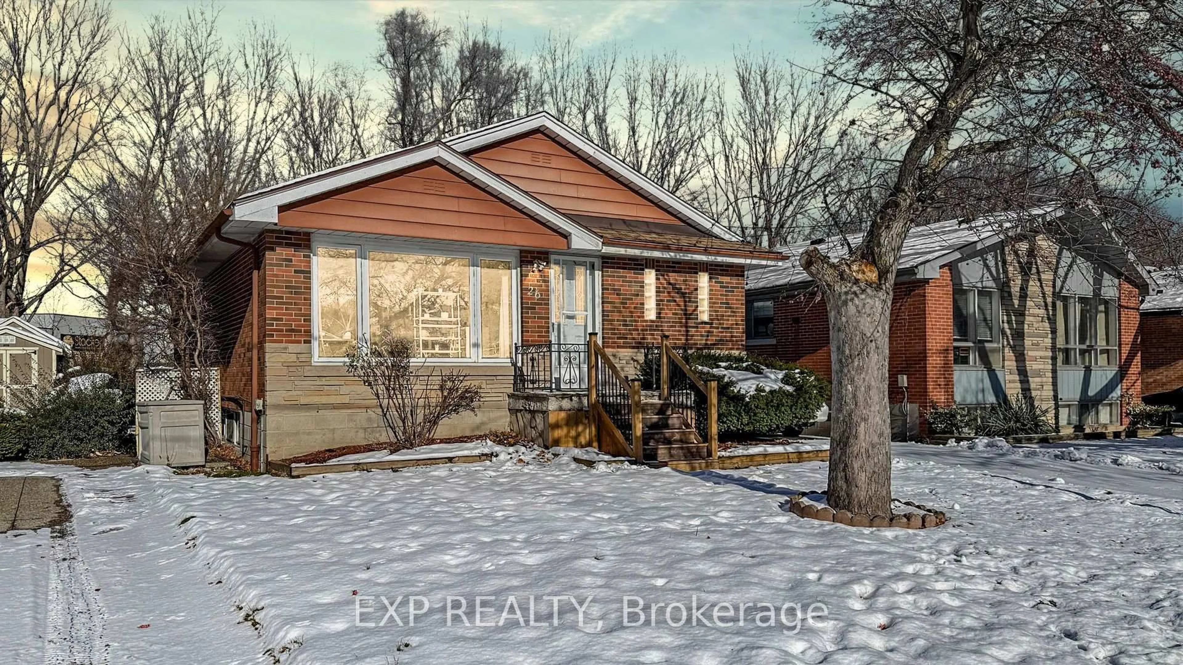 Home with brick exterior material, street for 26 Ramsey Cres, Hamilton Ontario L8S 2N2