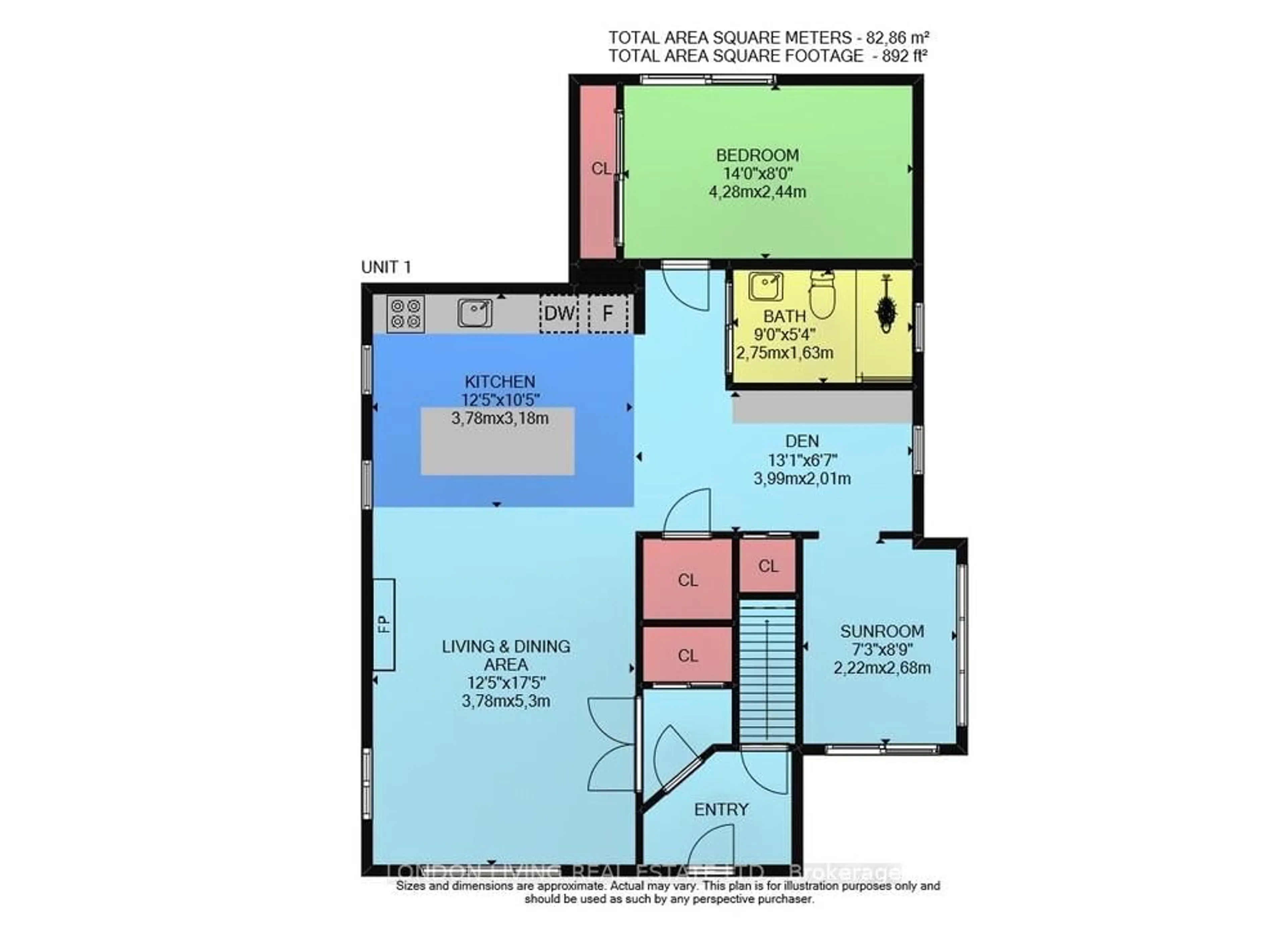 Floor plan for 9 Marley Pl, London South Ontario N6C 3S9