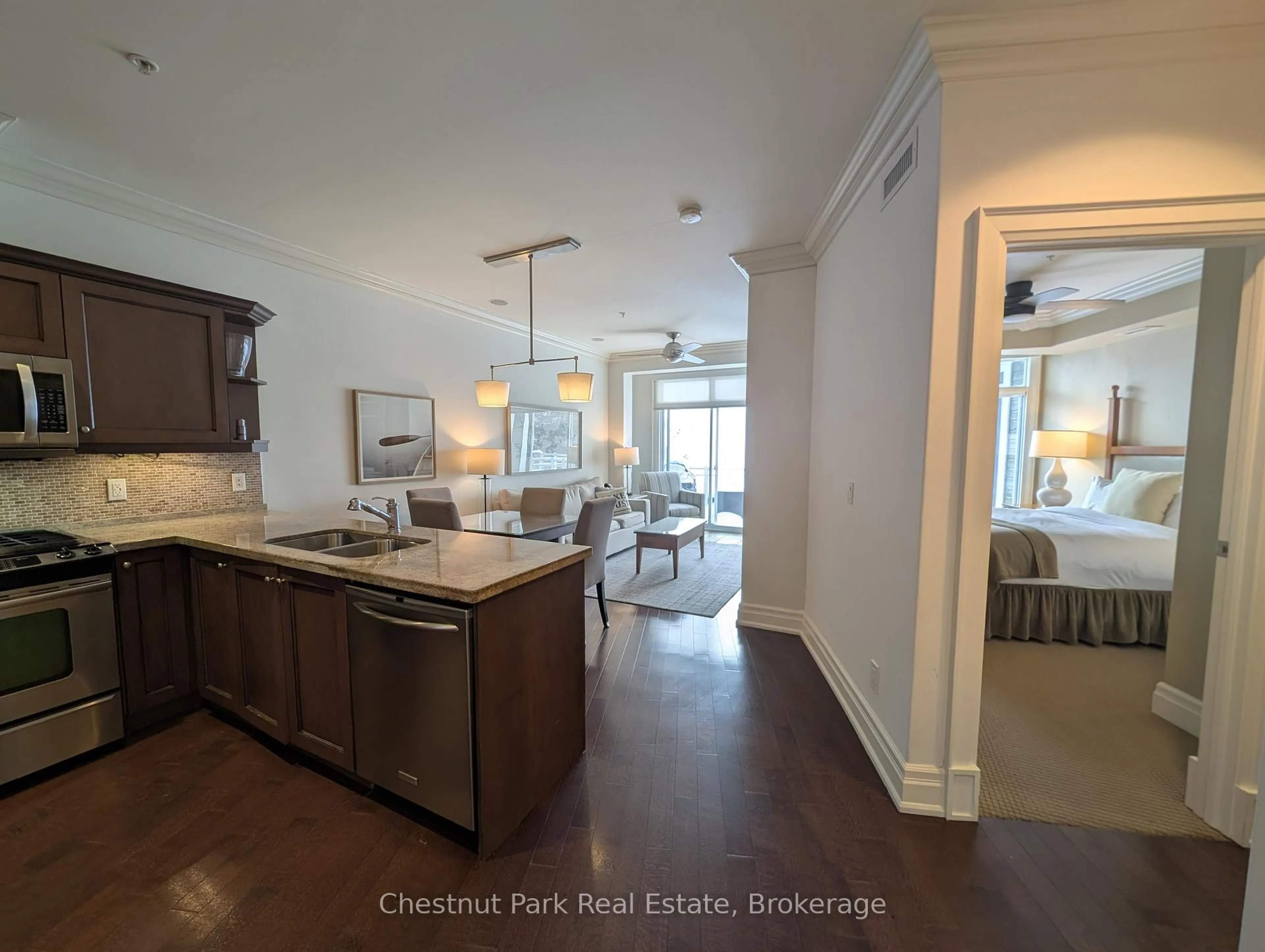 Open concept kitchen, unknown for 1869 Muskoka 118 Rd #E206B1, Muskoka Lakes Ontario P1L 1W8