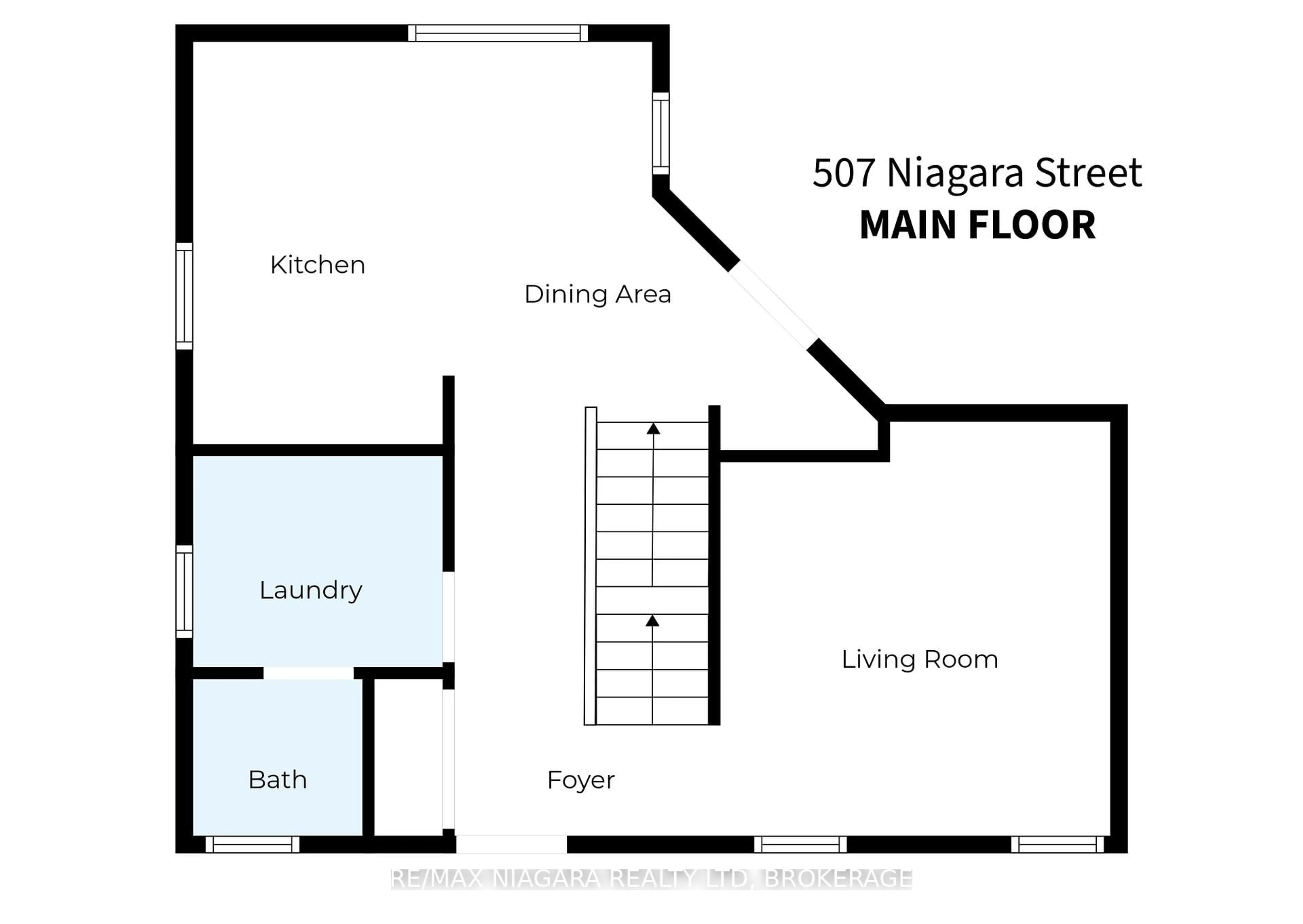 Floor plan for 507 Niagara St, St. Catharines Ontario L2M 3P4