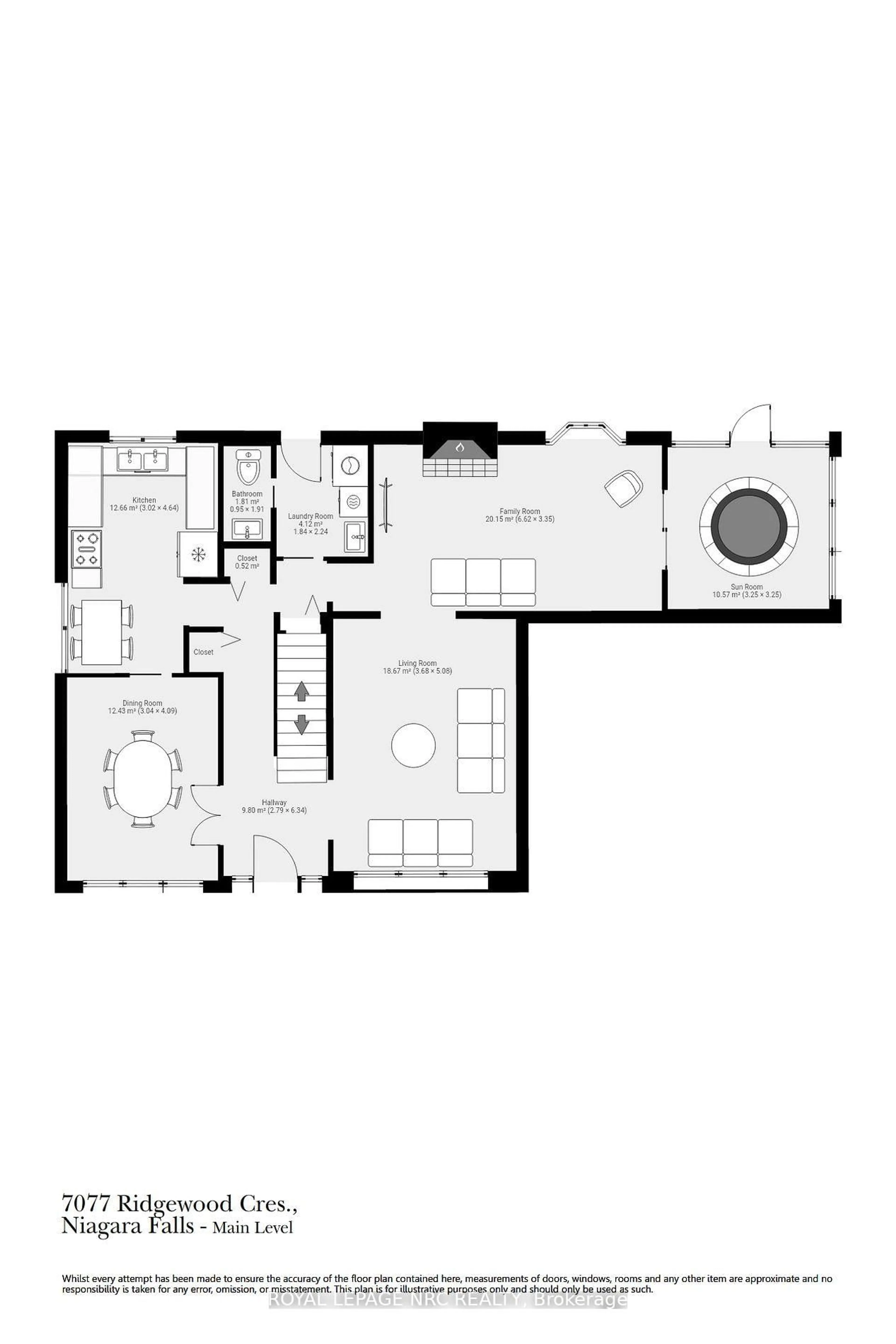 Floor plan for 7077 Ridgewood Cres, Niagara Falls Ontario L2J 2C2