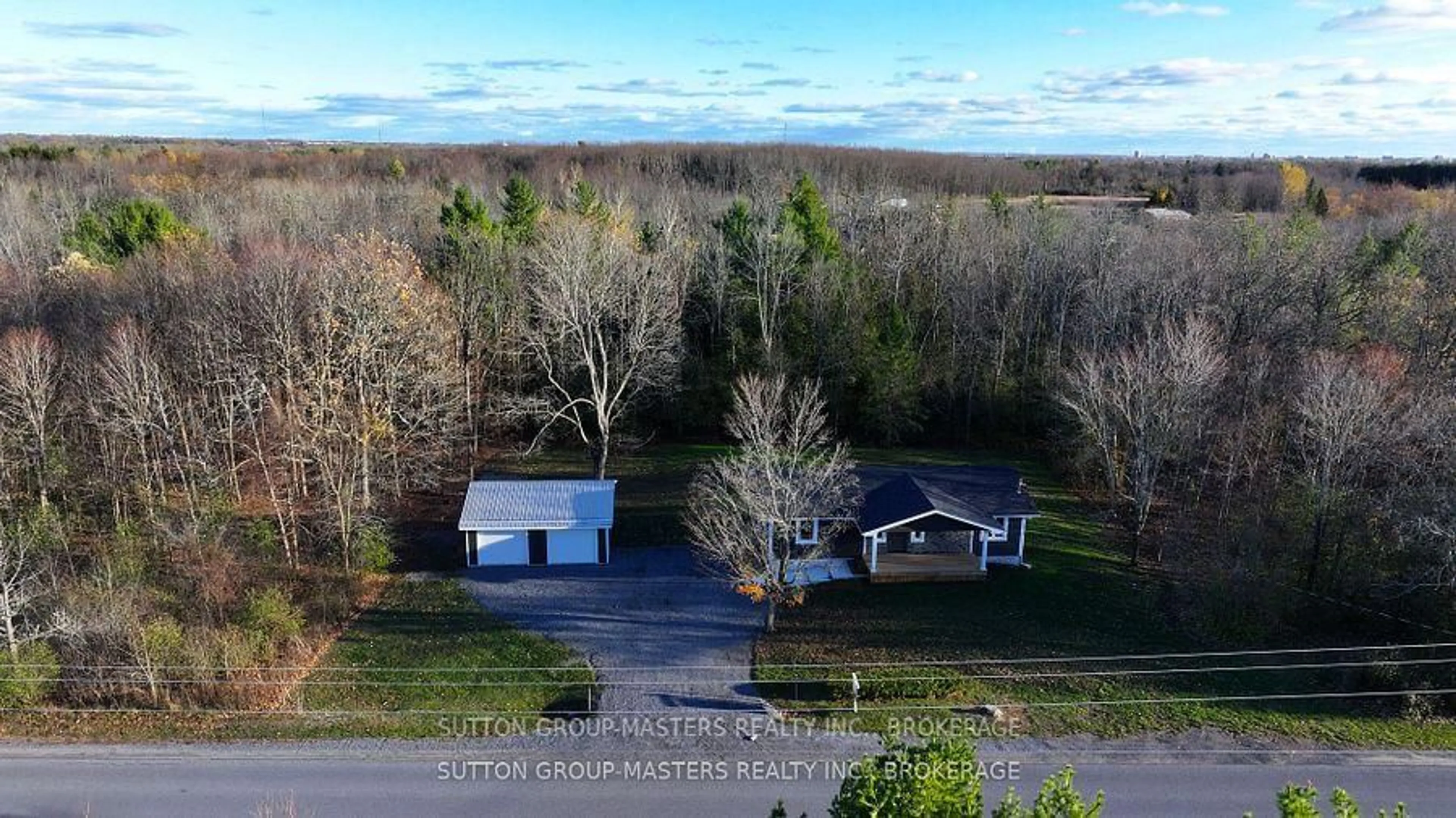 A pic from outside/outdoor area/front of a property/back of a property/a pic from drone, water/lake/river/ocean view for 1938 Cole Hill Rd, Kingston Ontario K0H 1S0