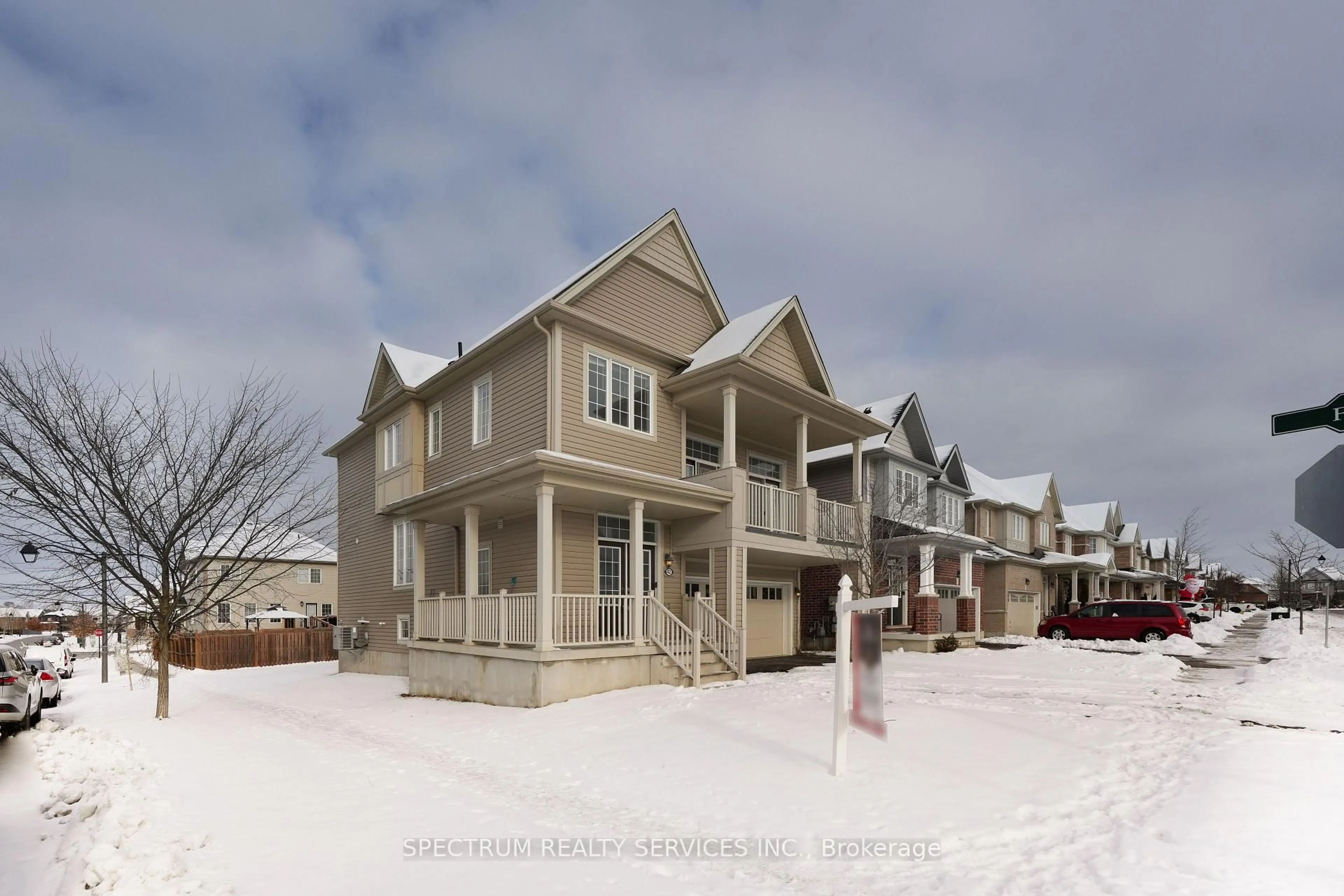 Home with vinyl exterior material, street for 42 Pollard St, Brantford Ontario N3T 5L5