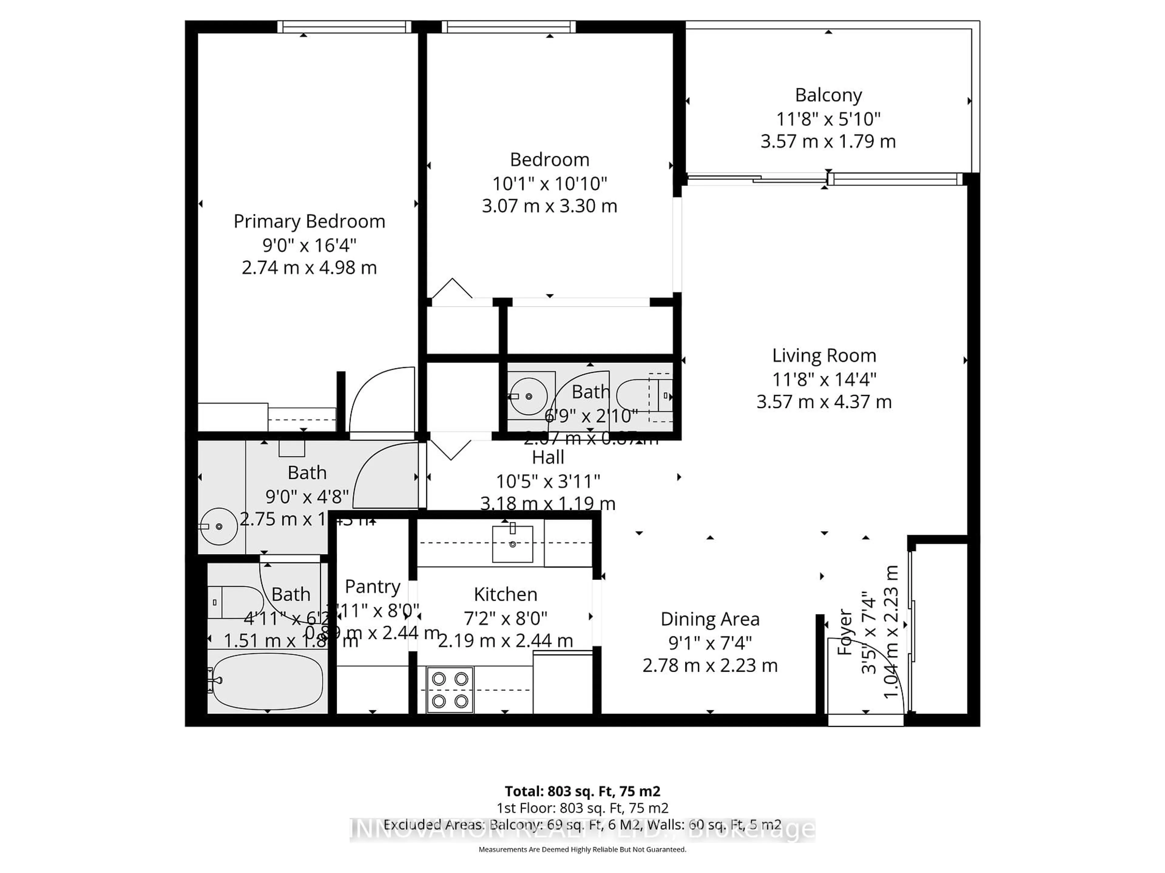 Floor plan for 6434 Bilberry Dr #316, Ottawa Ontario K1C 4P5