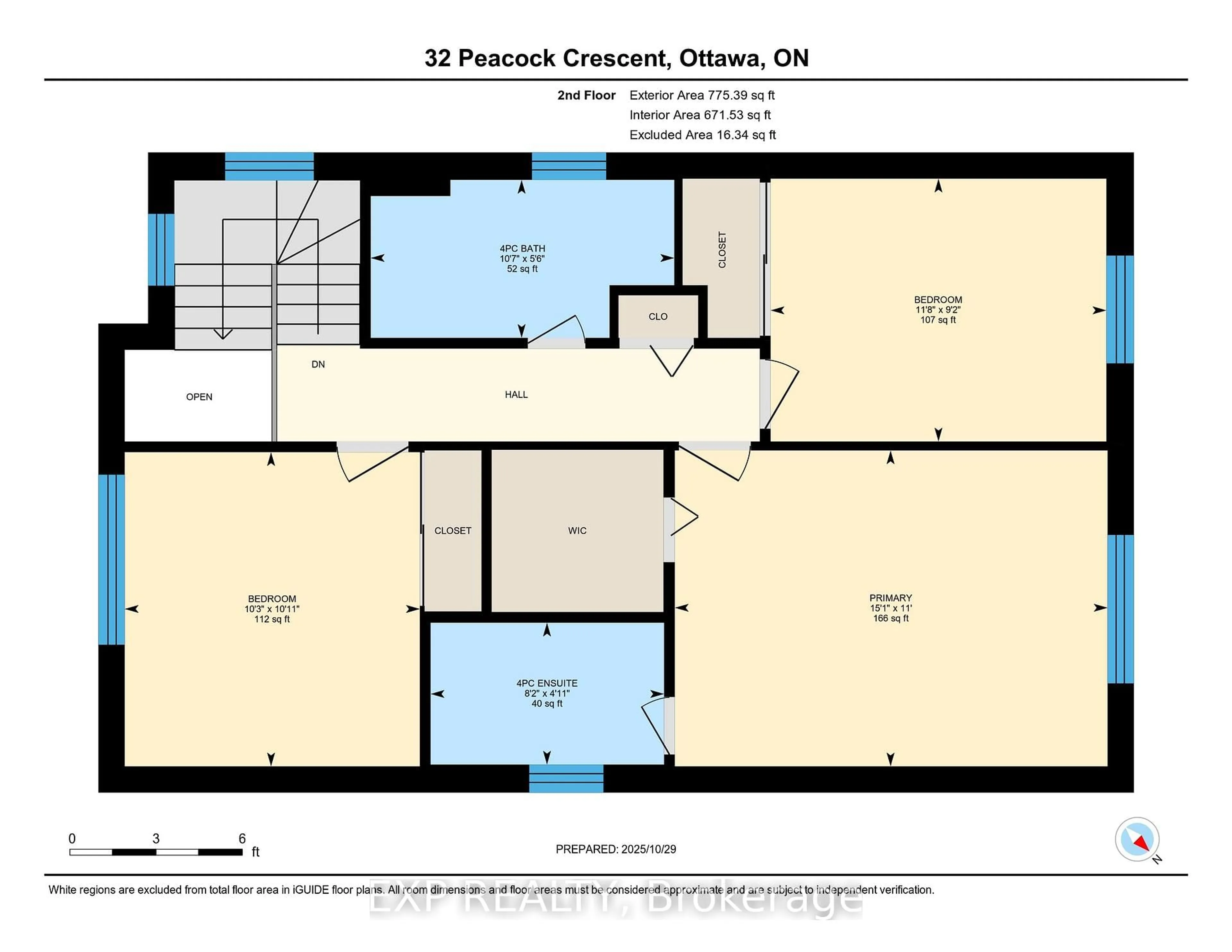 Floor plan for 32 Peacock Cres, Ottawa Ontario K2J 3P6