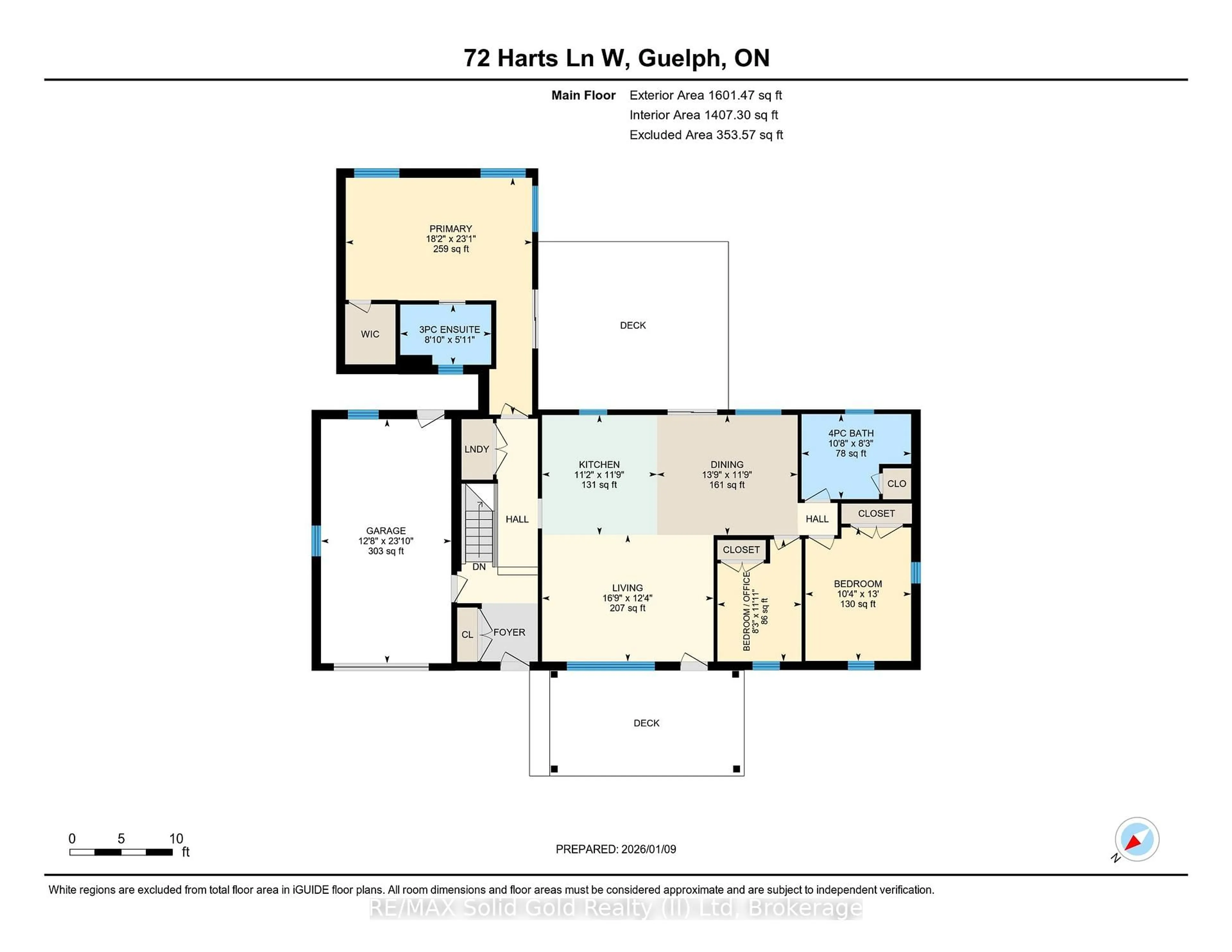 Floor plan for 72 Harts Lane, Guelph Ontario N1G 4W9