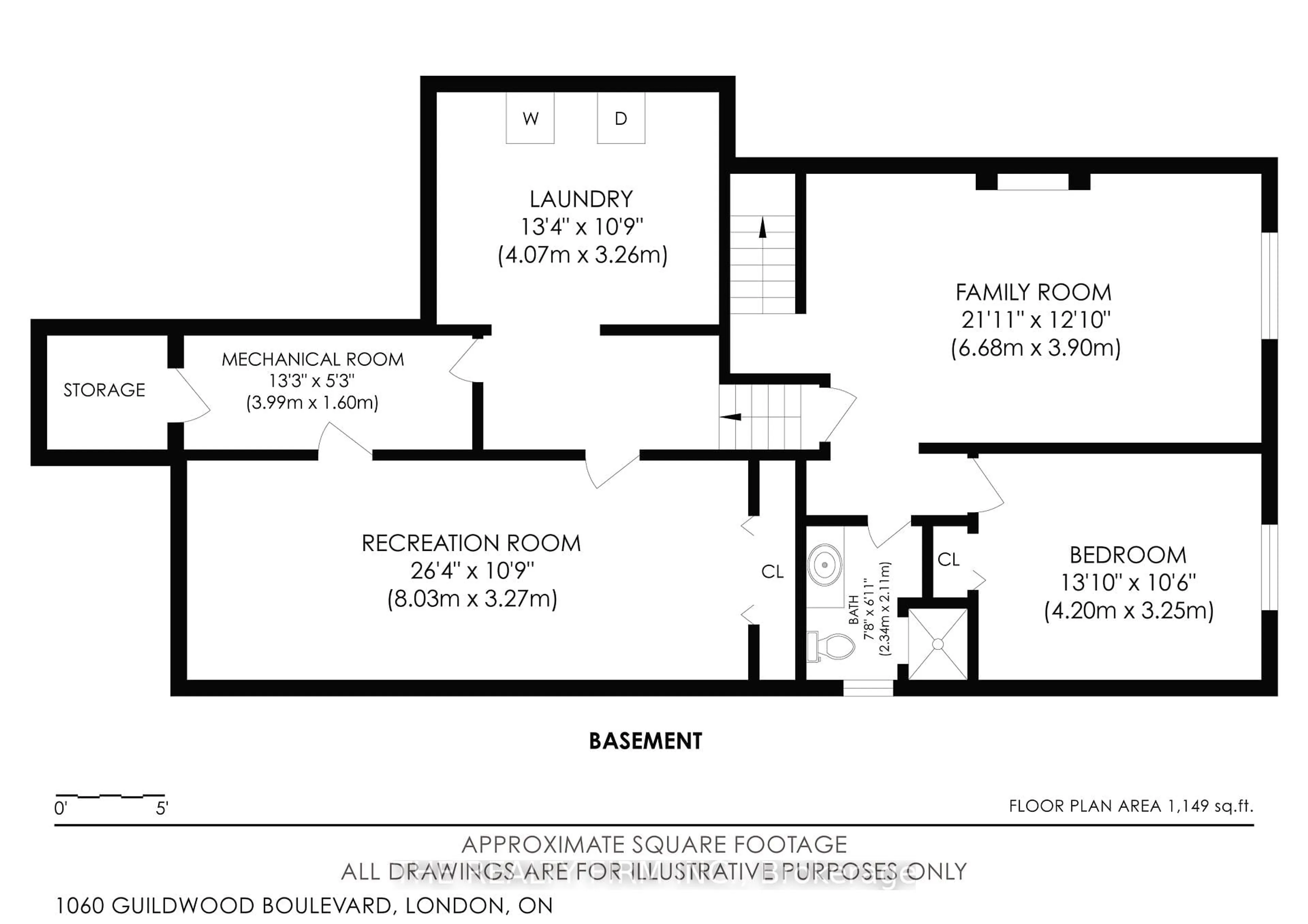 Floor plan for 1060 Guildwood Blvd, London North Ontario N6H 4G5