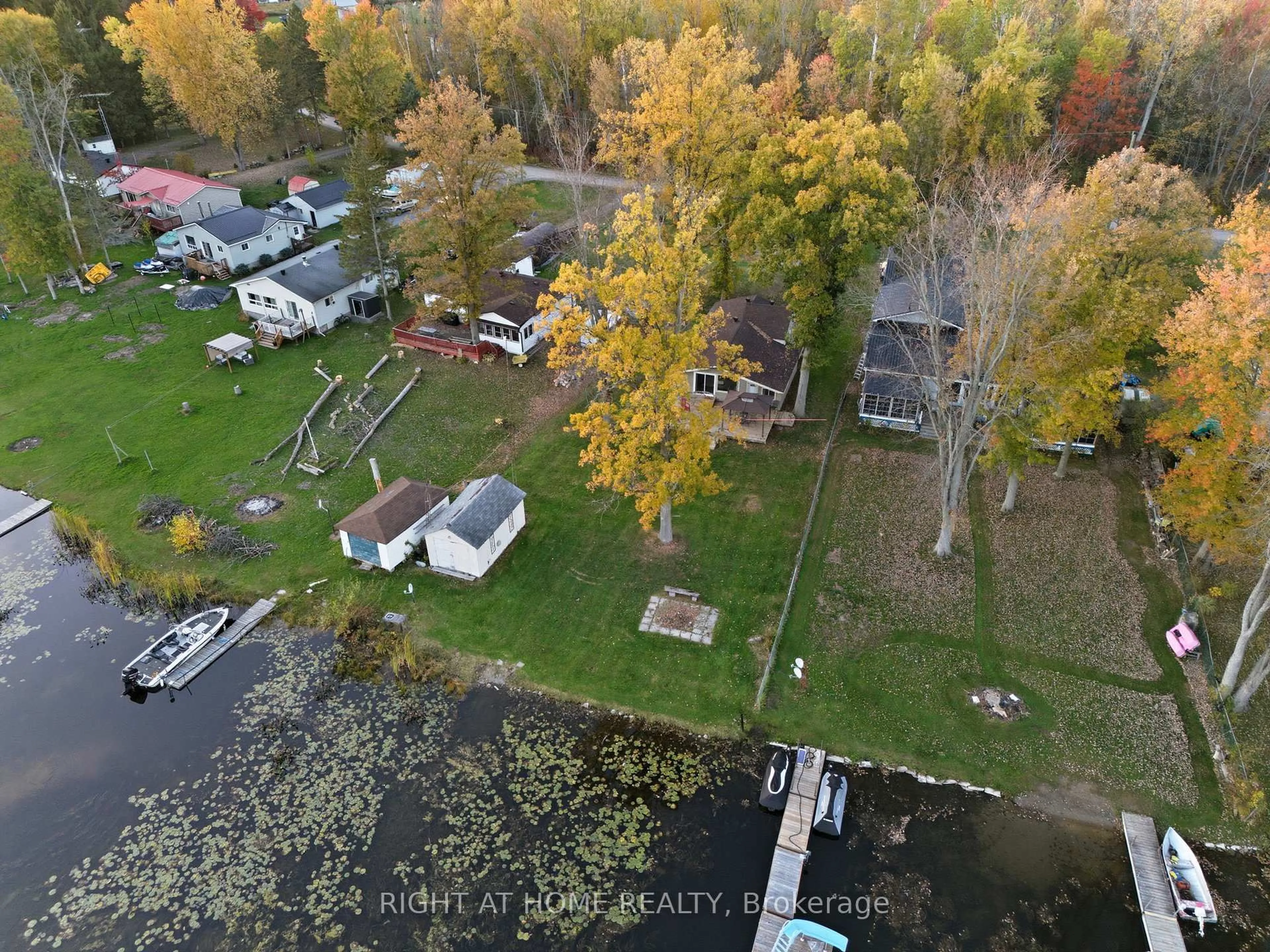 A pic from outside/outdoor area/front of a property/back of a property/a pic from drone, water/lake/river/ocean view for 49 River Rd, Trent Hills Ontario K0L 1L0