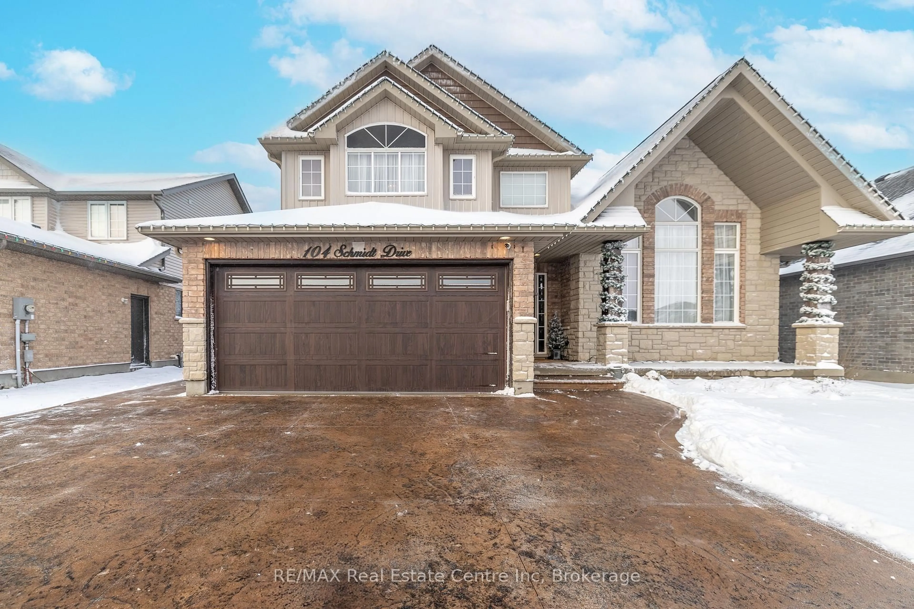 Home with brick exterior material, street for 104 Schmidt Dr, Wellington North Ontario N0G 1A0