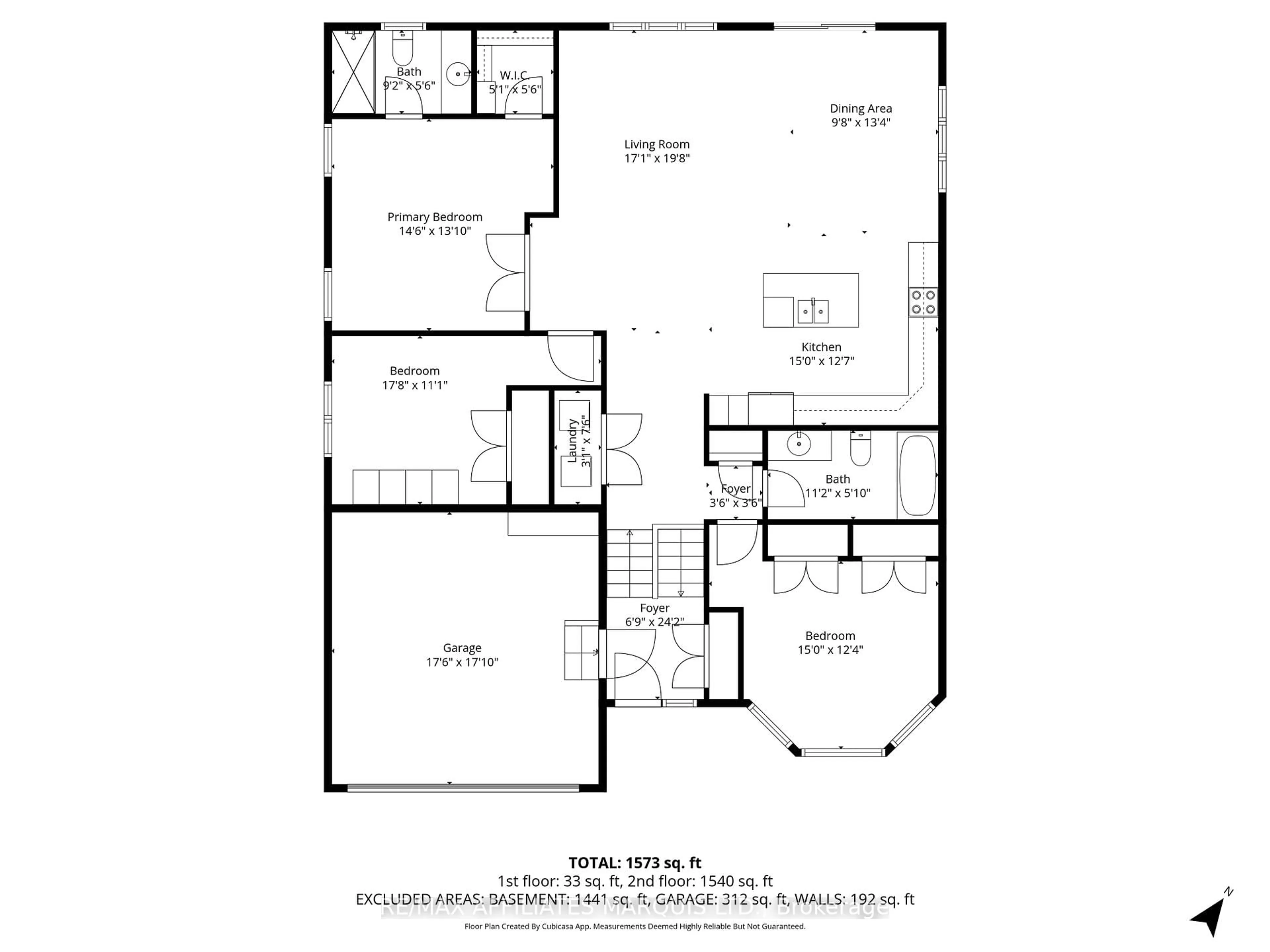 Floor plan for 1108 Nicolas Cres, Cornwall Ontario K6J 0C1