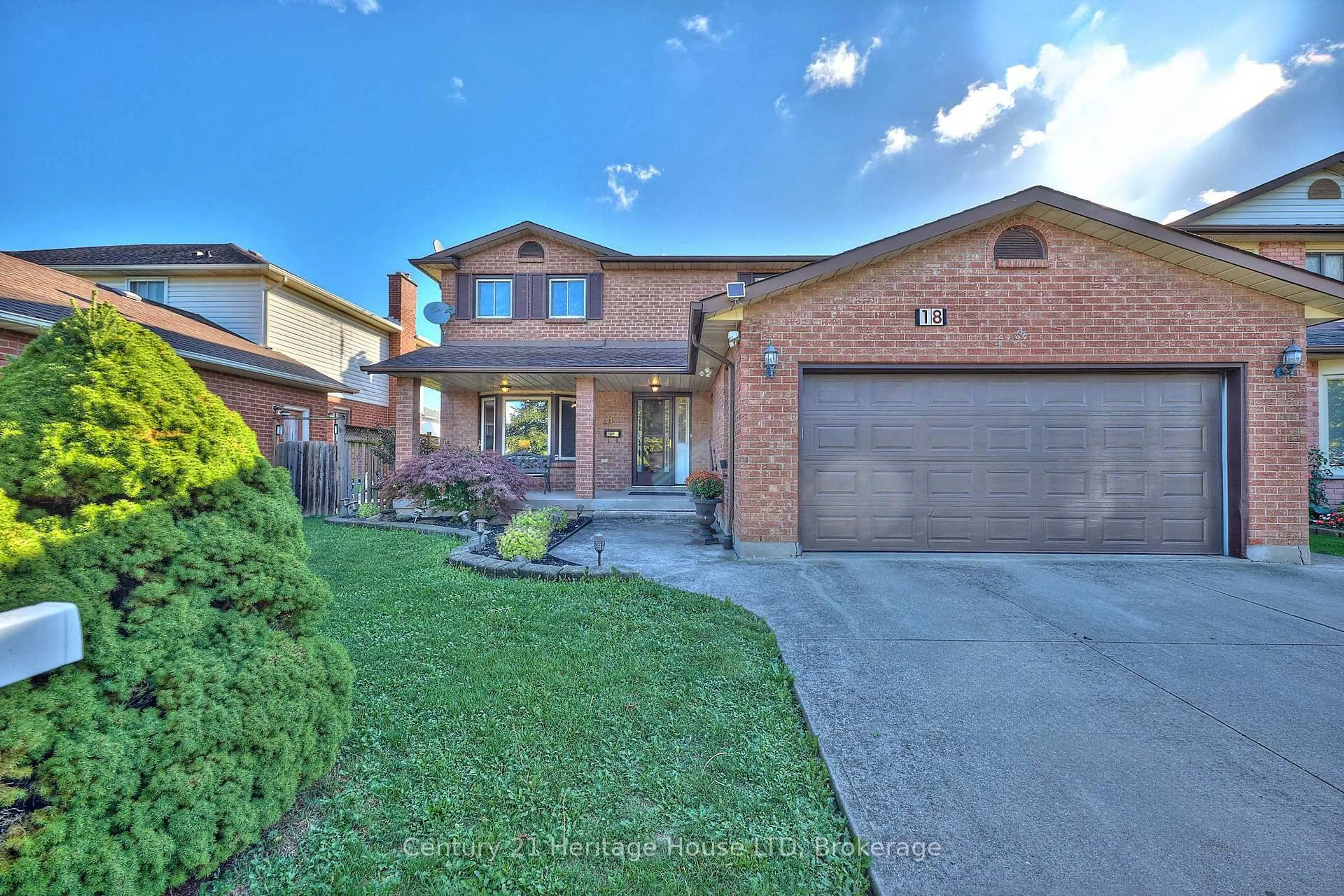 Home with brick exterior material, street for 18 Bascary Cres, St. Catharines Ontario L2S 3M8