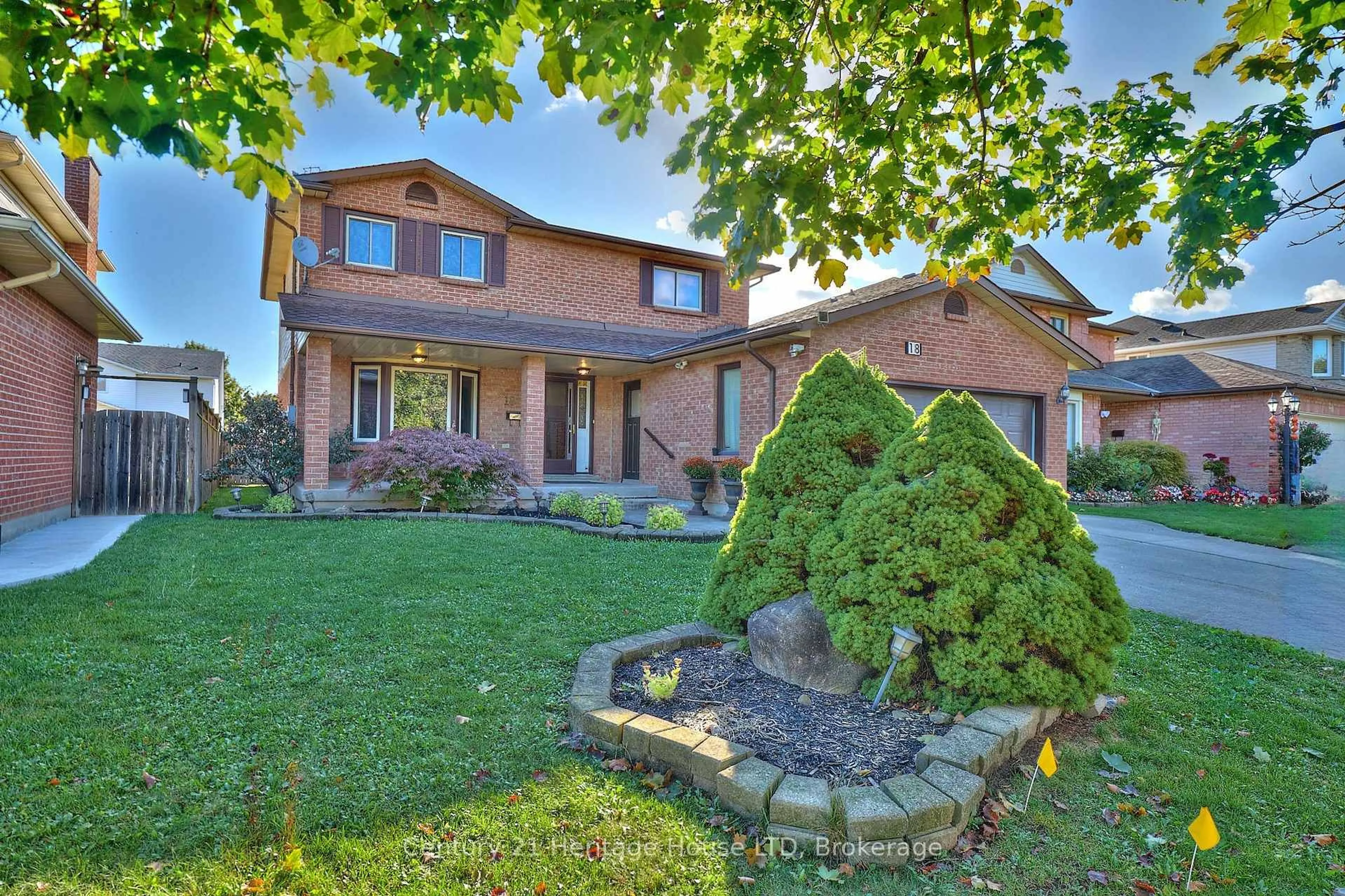 Home with brick exterior material, street for 18 Bascary Cres, St. Catharines Ontario L2S 3M8