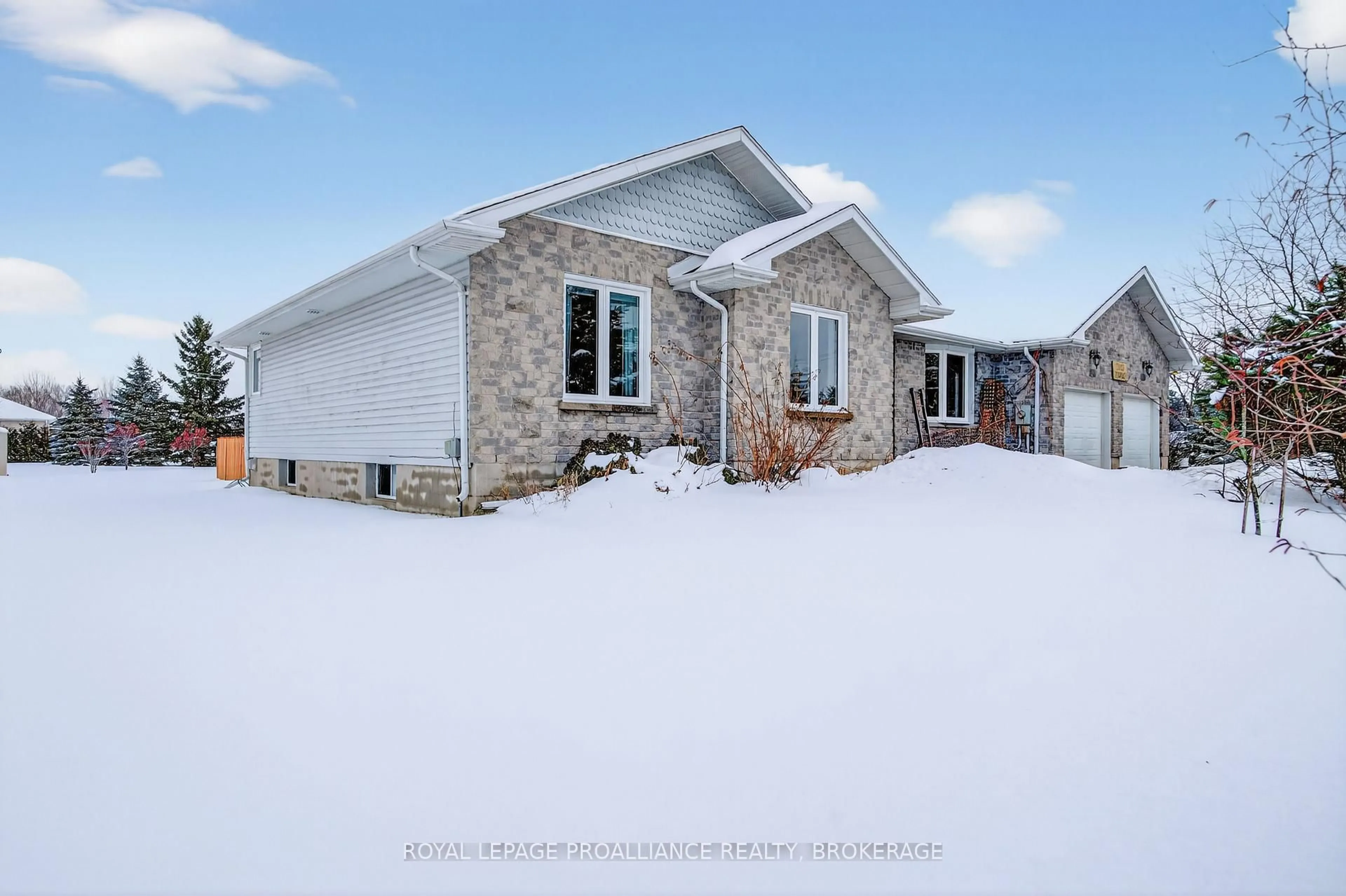 Home with vinyl exterior material, street for 1360 Perradice Dr, Kingston Ontario K7L 5H6