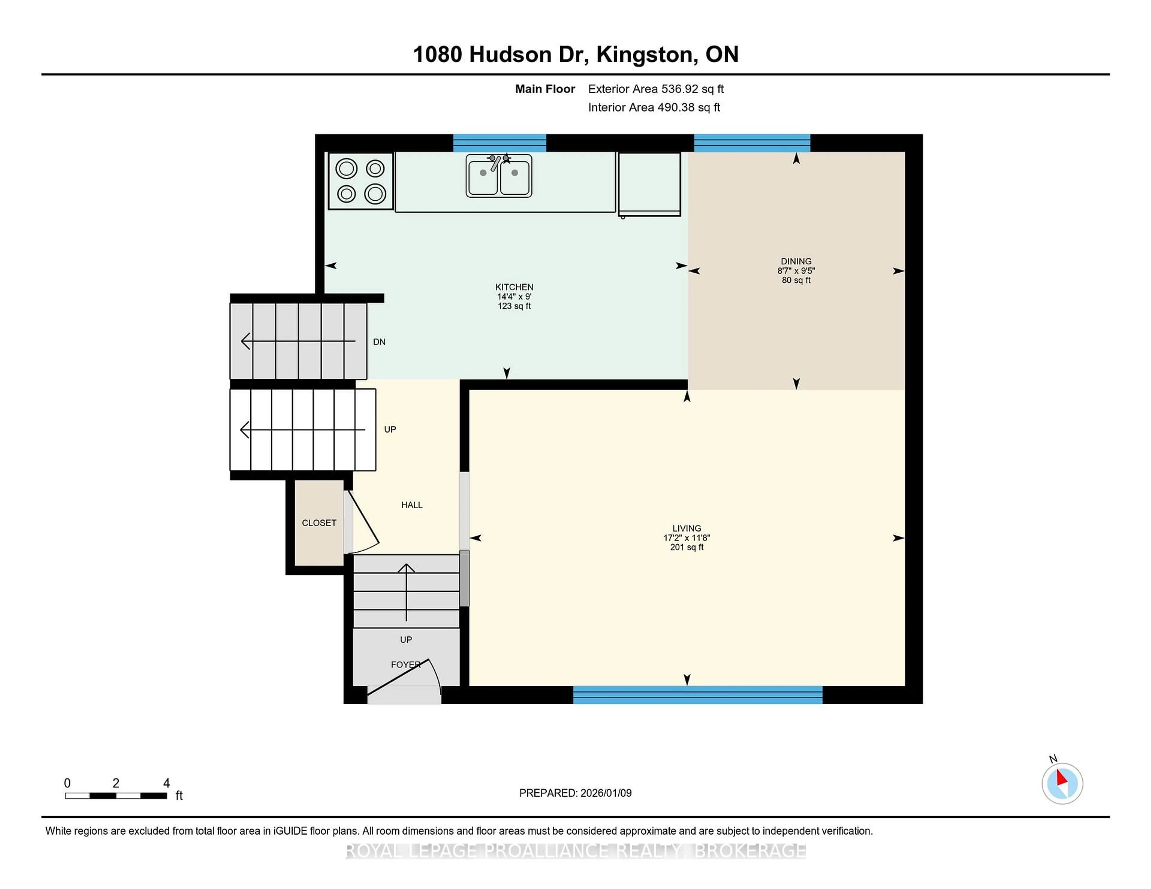 Floor plan for 1080 Hudson Dr, Kingston Ontario K7M 5L1