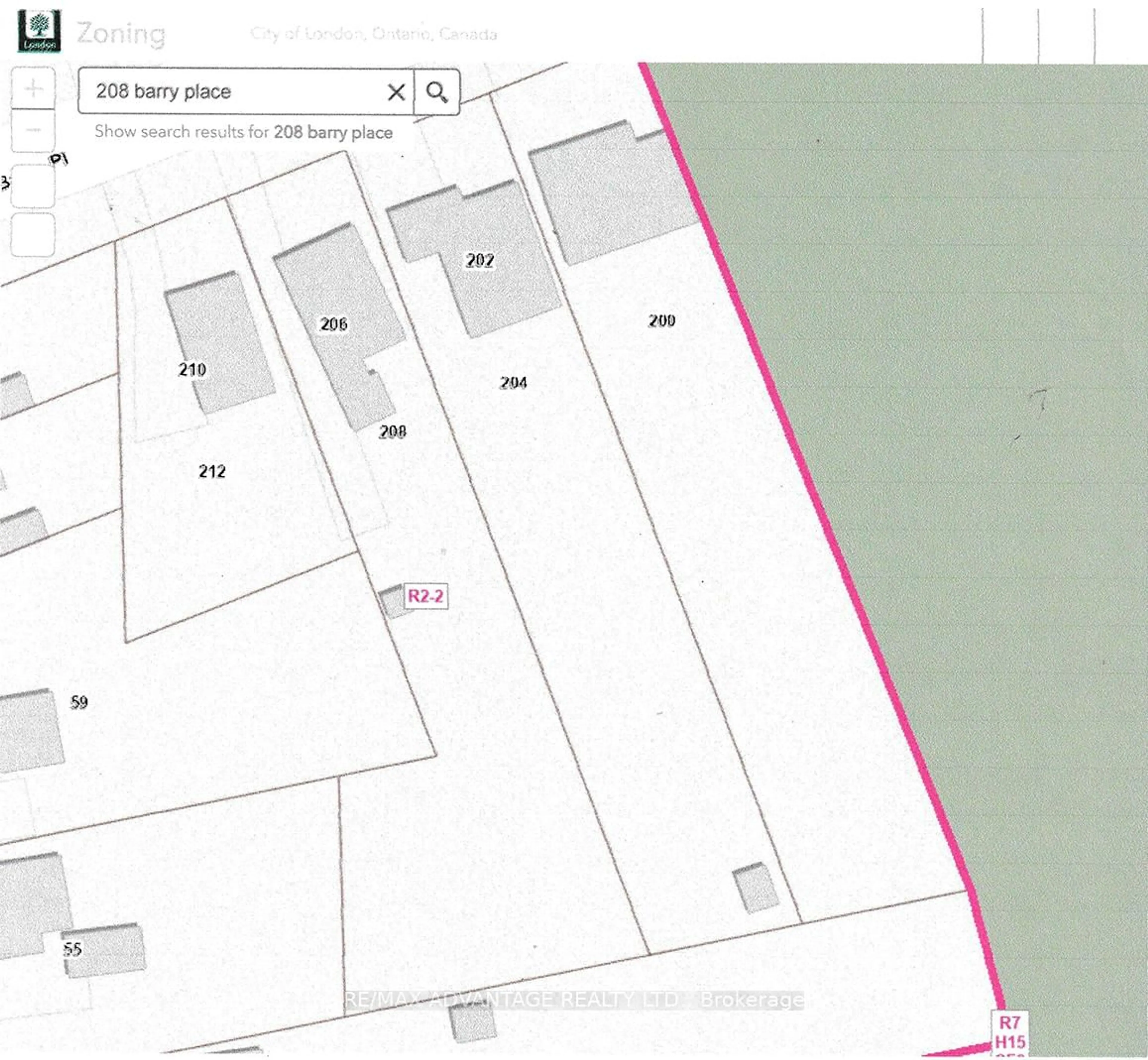 Floor plan for 206-208 Barry Pl, London North Ontario N6H 1K1