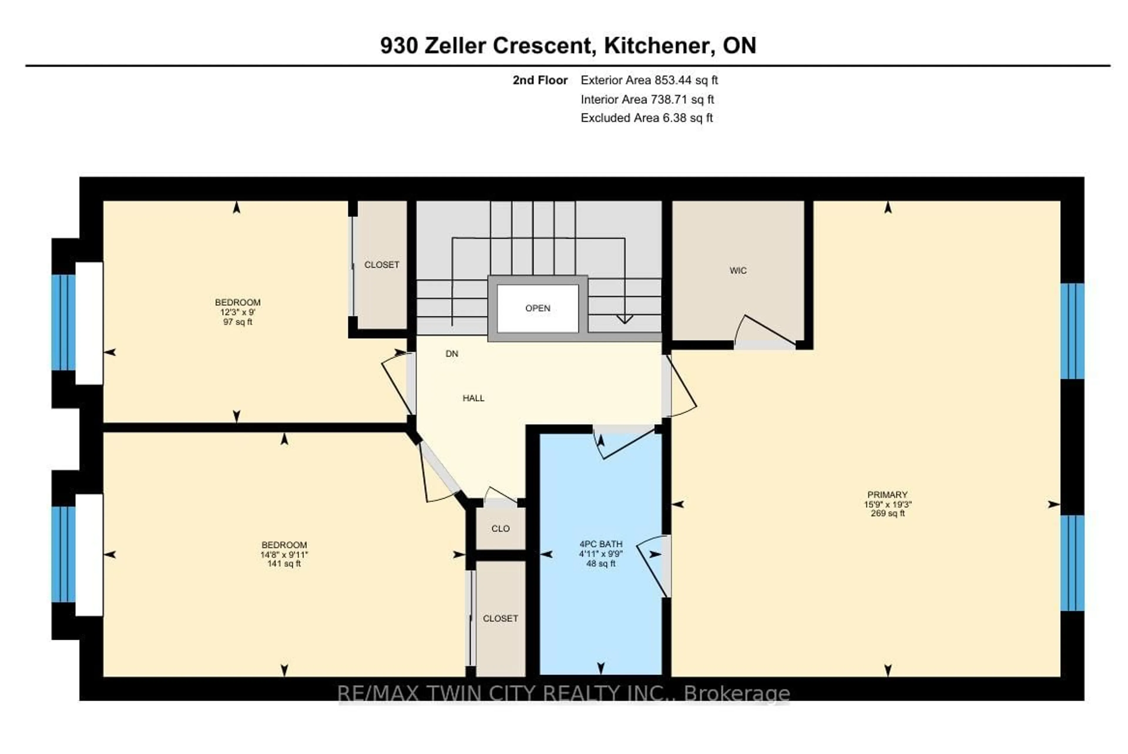 Floor plan for 930 Zeller Cres, Kitchener Ontario N2A 0C7