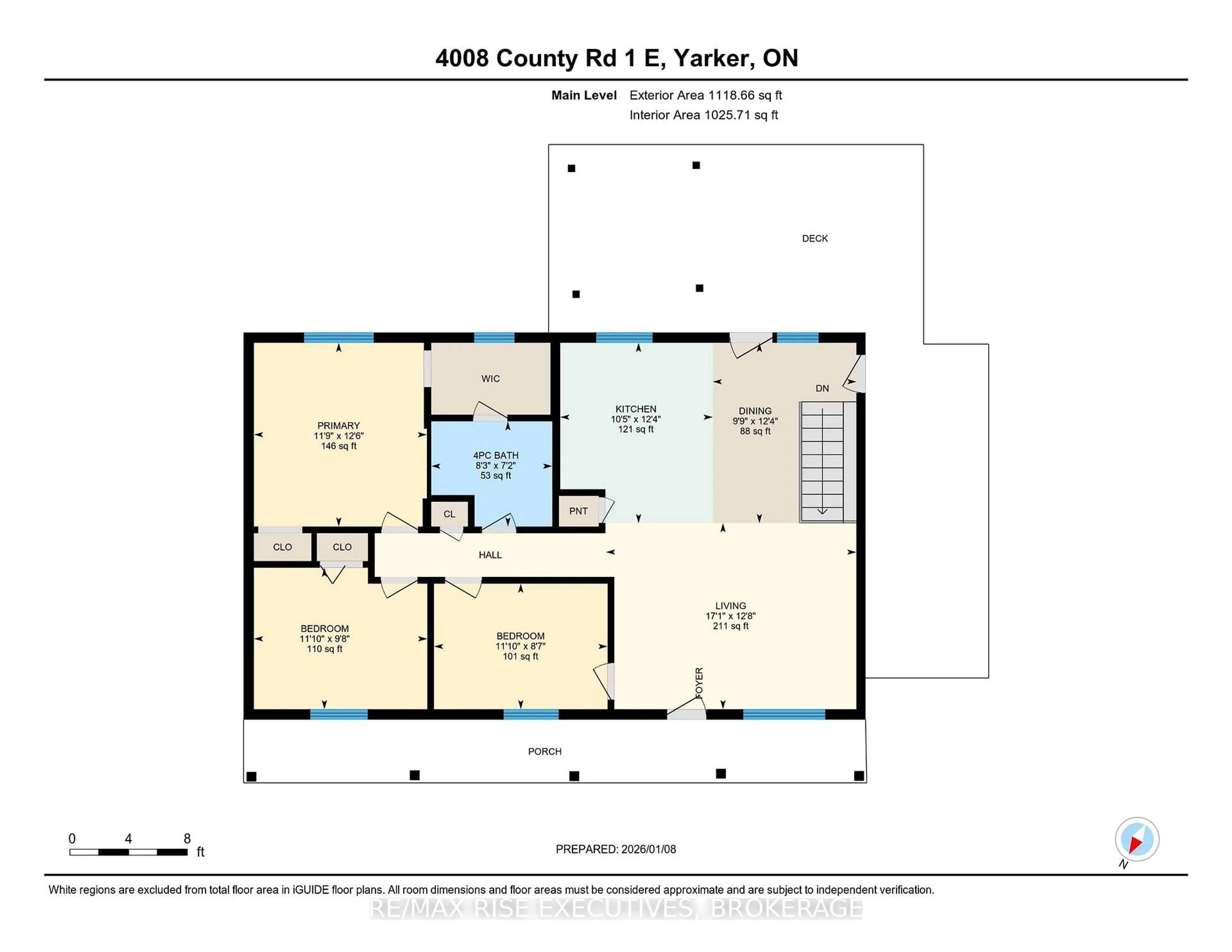 Floor plan for 4008 County Road 1, Yarker Ontario K0K 3N0
