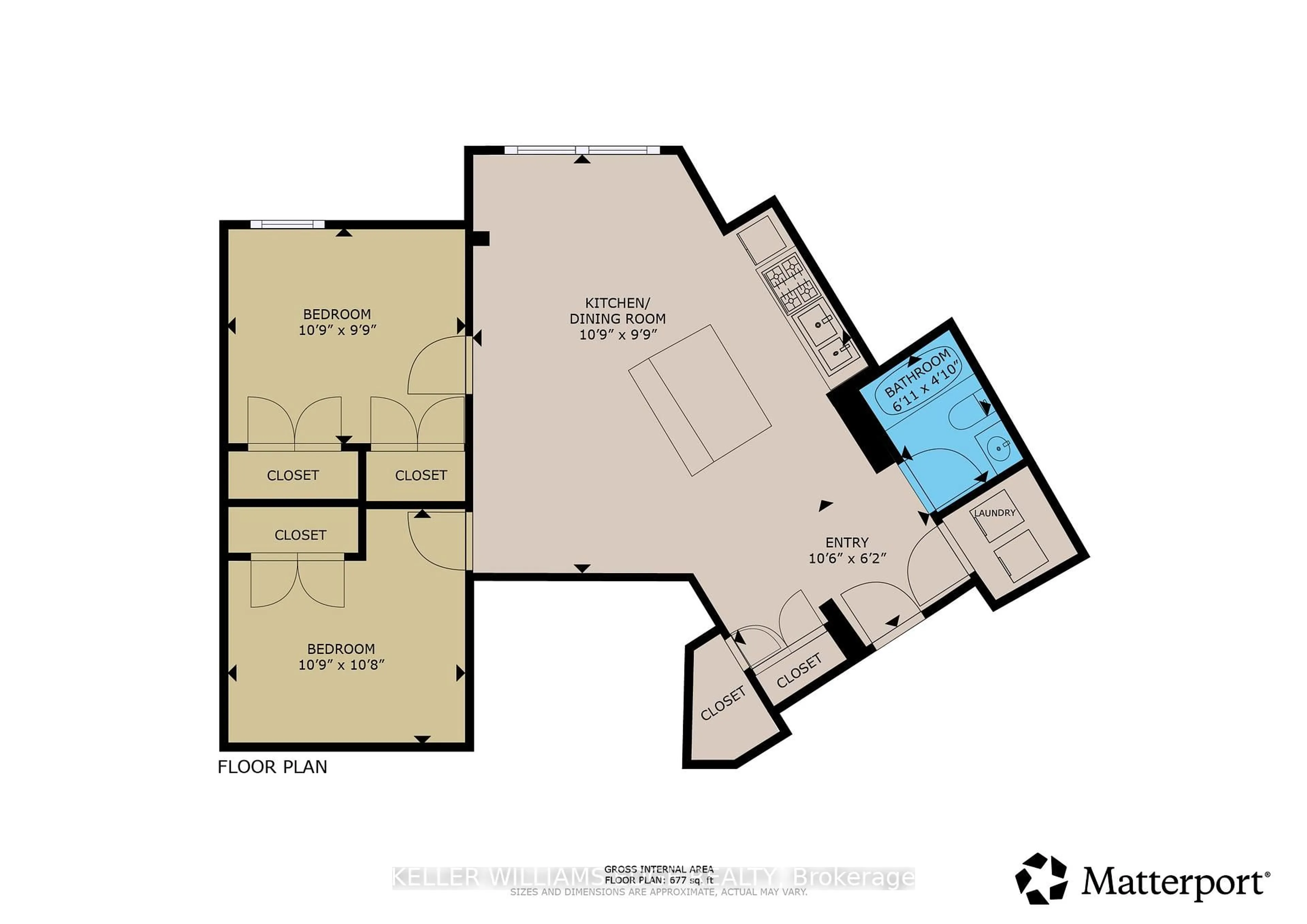 Floor plan for 2 King St #208, Hamilton Ontario L9H 6Z1