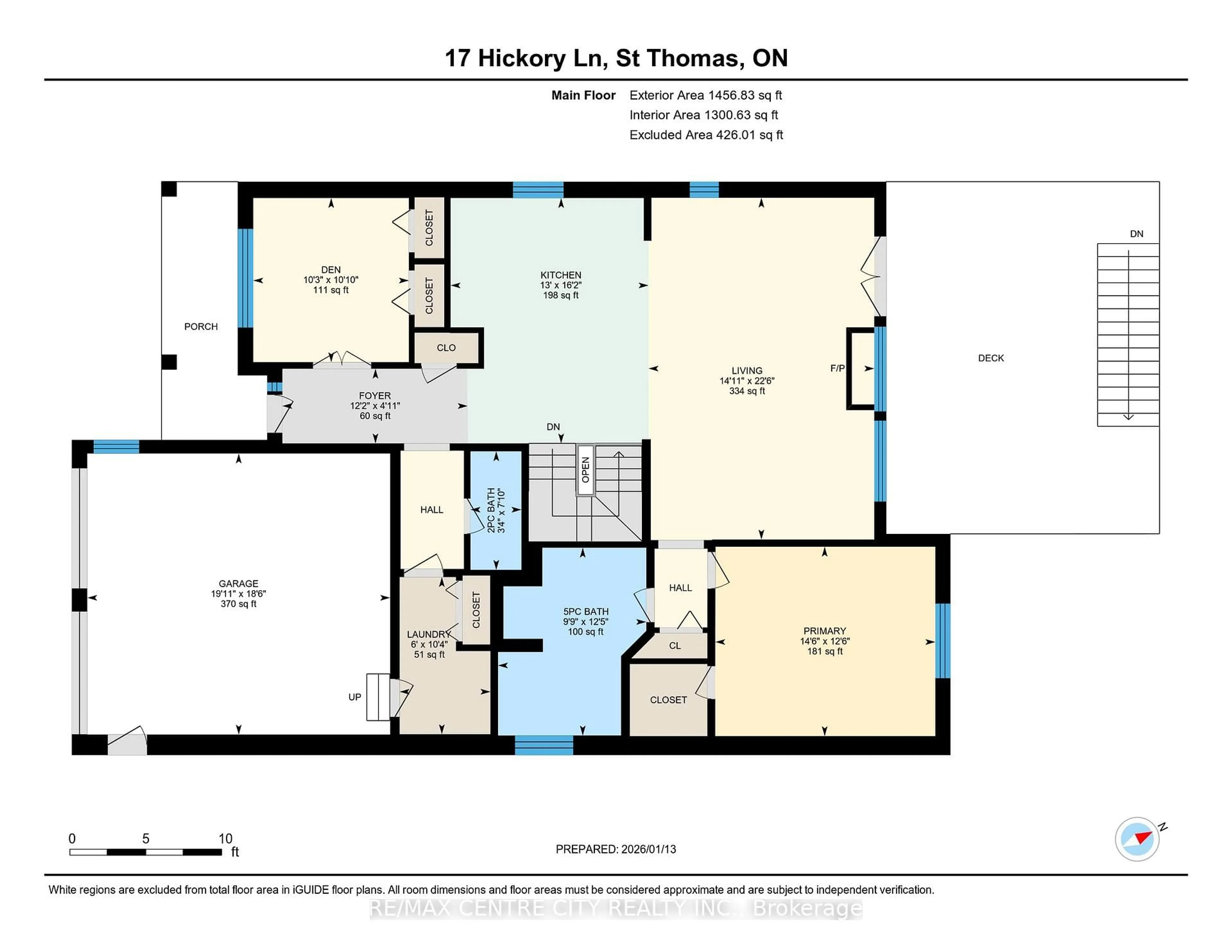 Floor plan for 17 HICKORY Lane, St. Thomas Ontario N5R 6K8