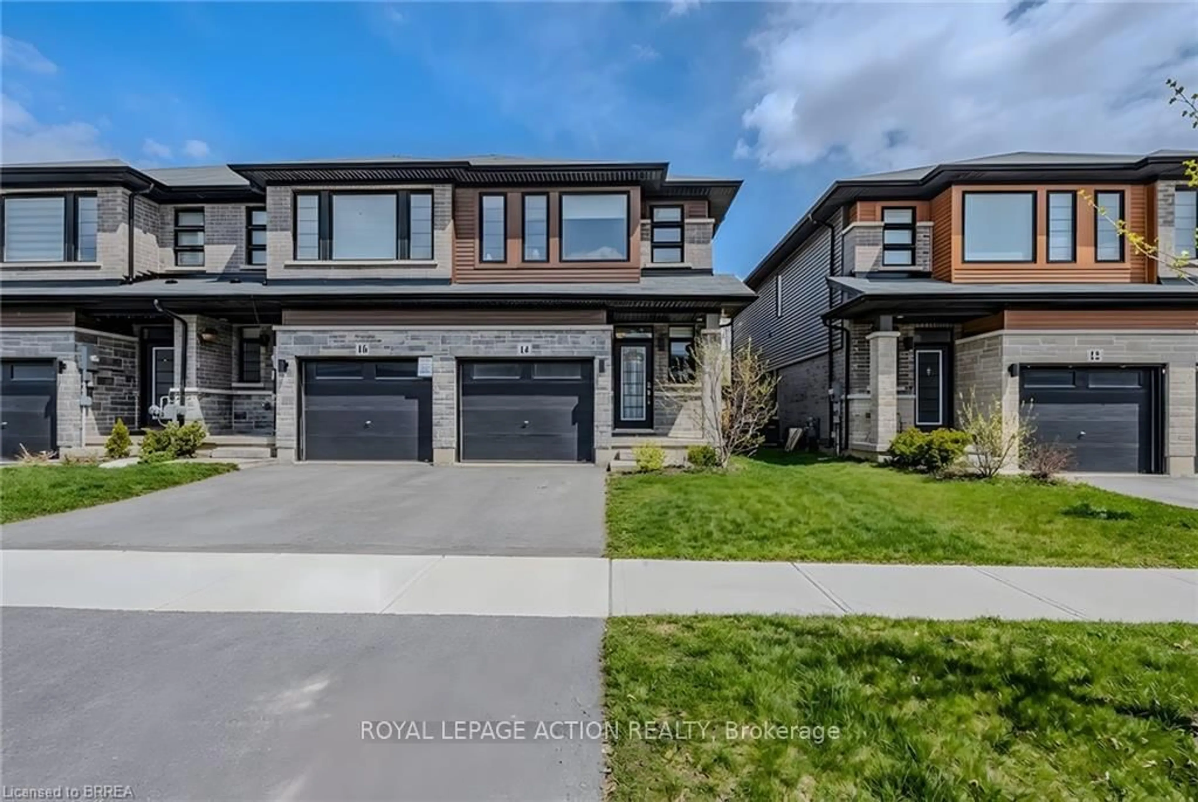 Home with brick exterior material, street for 14 June Callwood Way, Brantford Ontario N3T 0T7