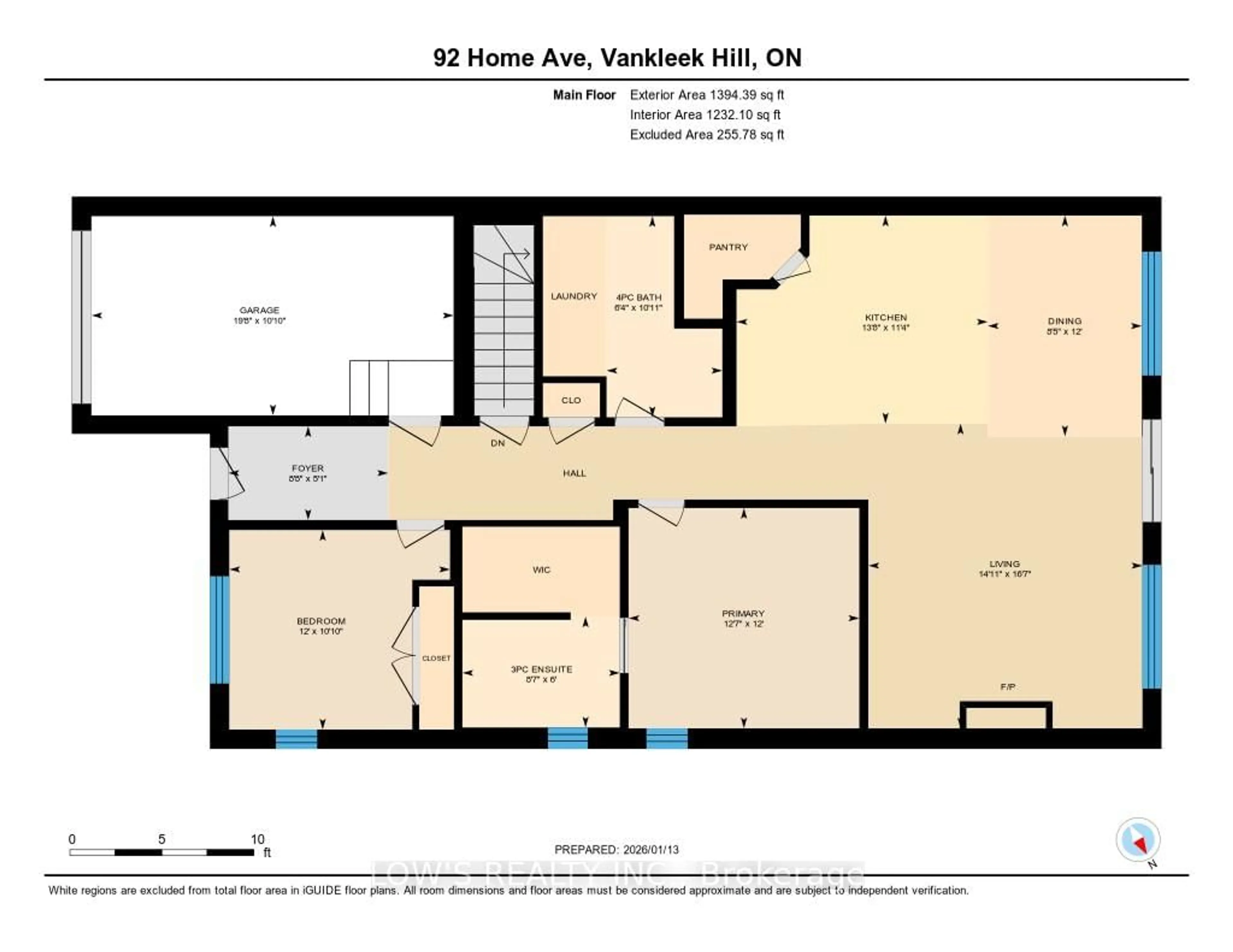 Floor plan for 92 Home Ave, Champlain Ontario K0B 1R0