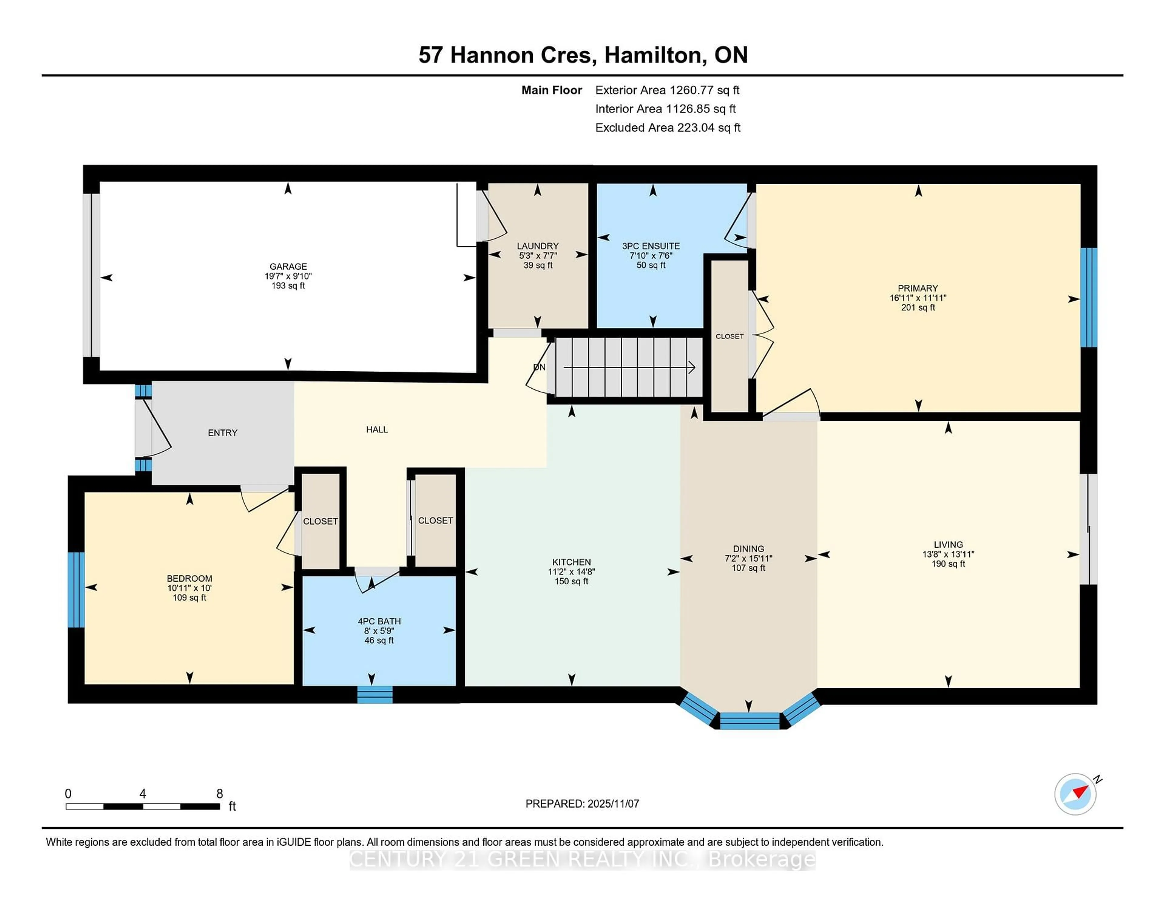 Floor plan for 57 Hannon Cres, Hamilton Ontario L0R 1P0