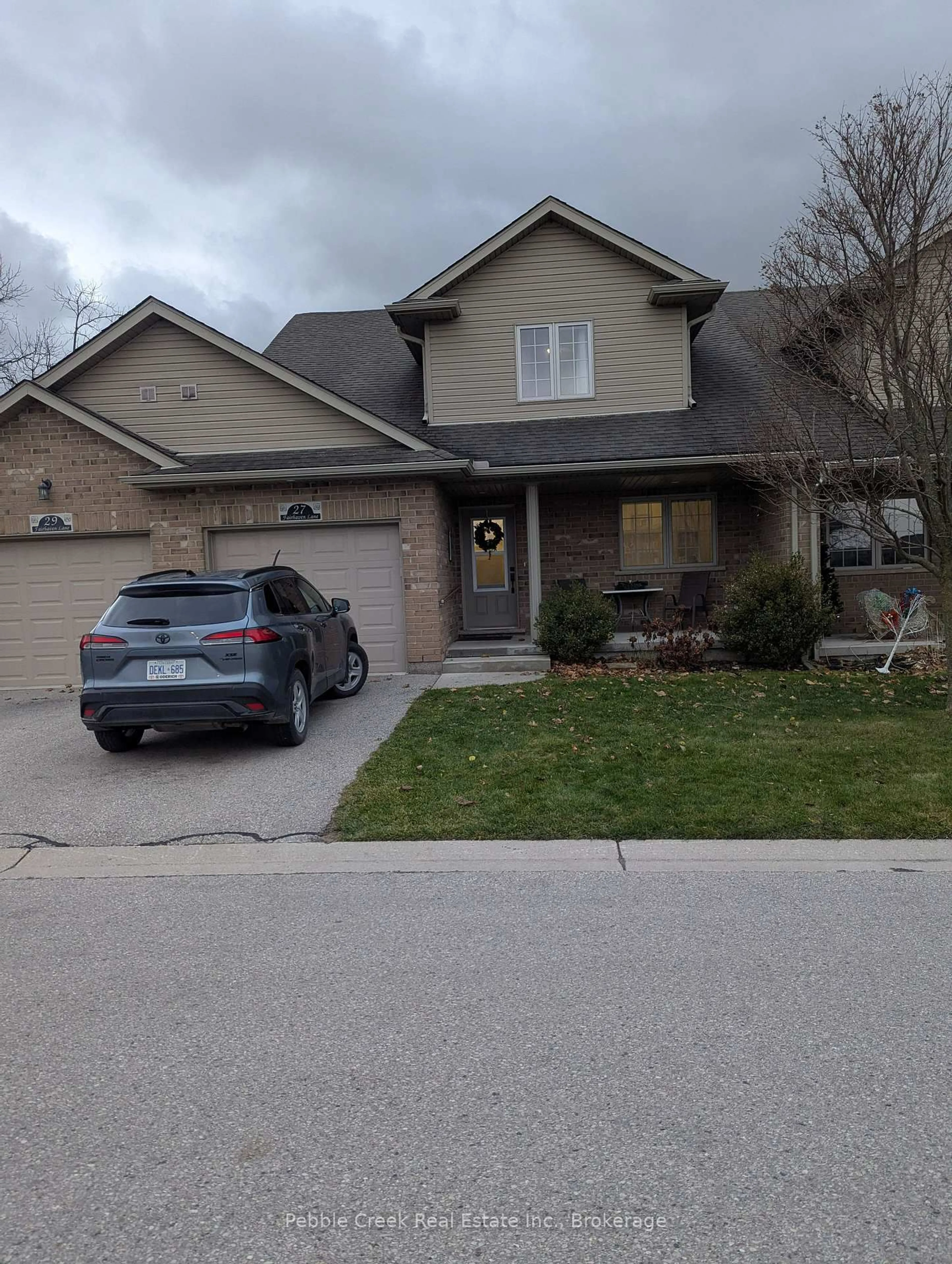 Home with brick exterior material, street for 27 Fairhaven Lane #16, Goderich Ontario N7A 0A5
