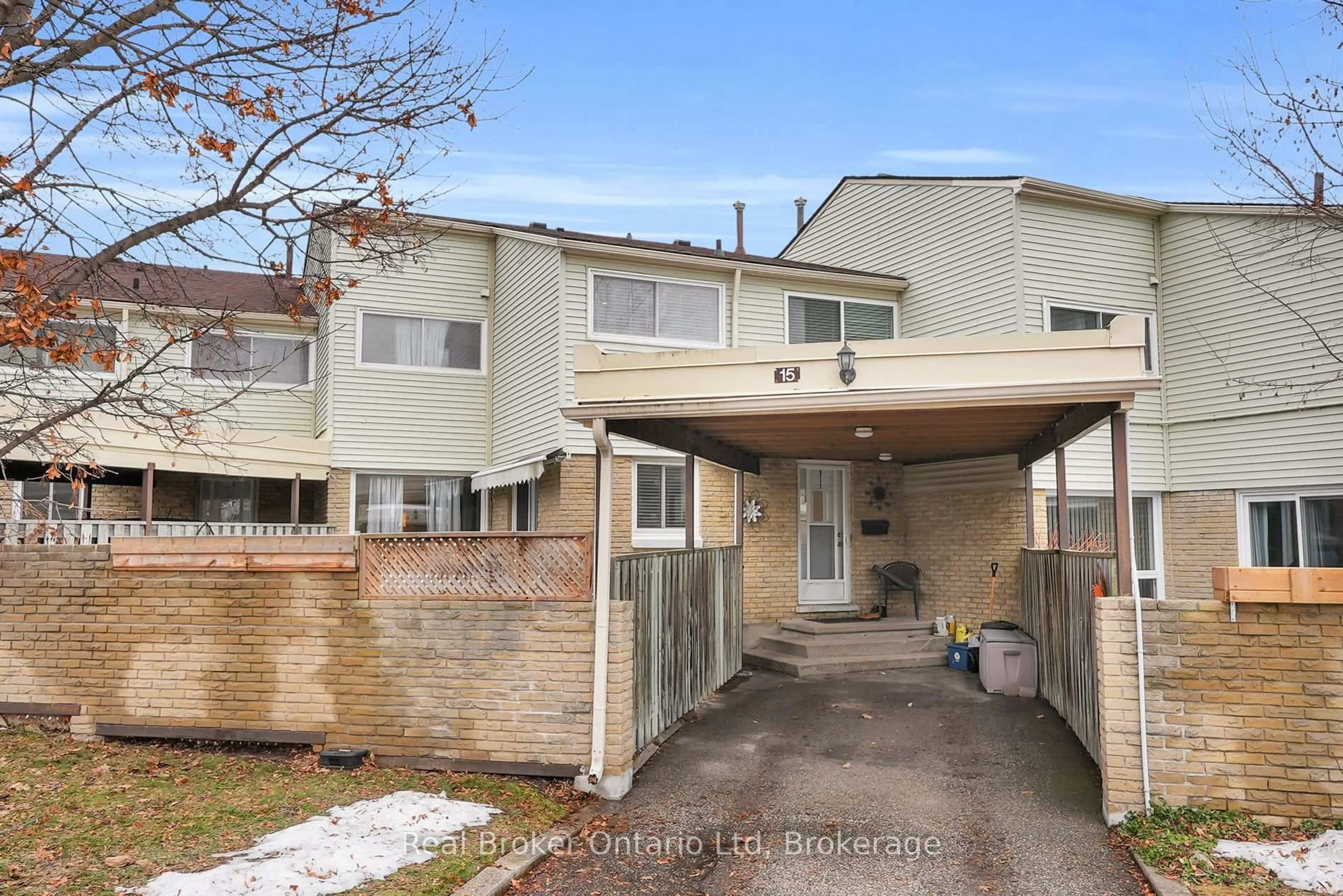 A pic from outside/outdoor area/front of a property/back of a property/a pic from drone, street for 415 Morgan Ave #15, Kitchener Ontario N2A 2V6