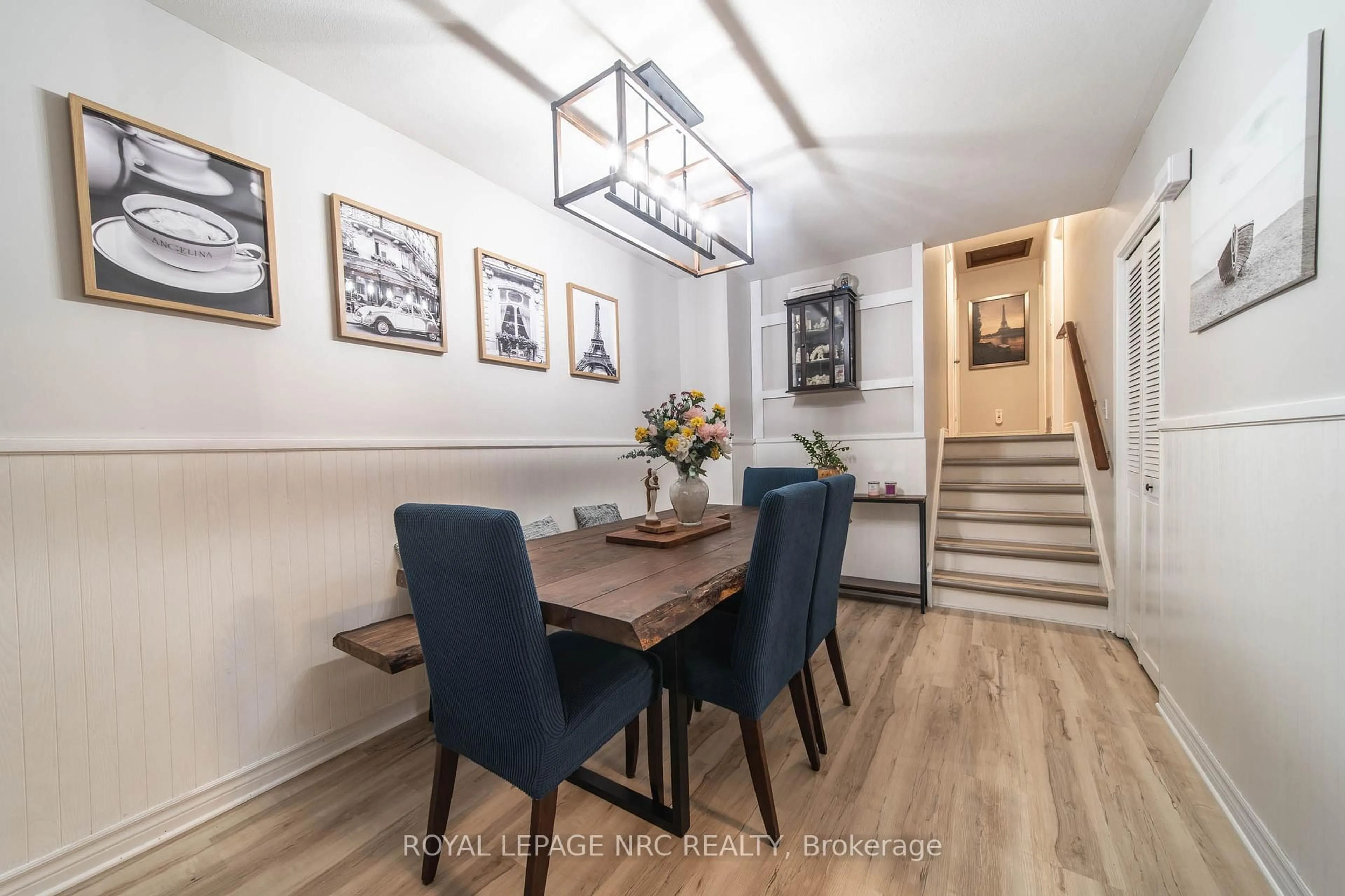 Dining room, wood/laminate floor for 3739 Orlando Dr, Niagara Falls Ontario L2J 4B5