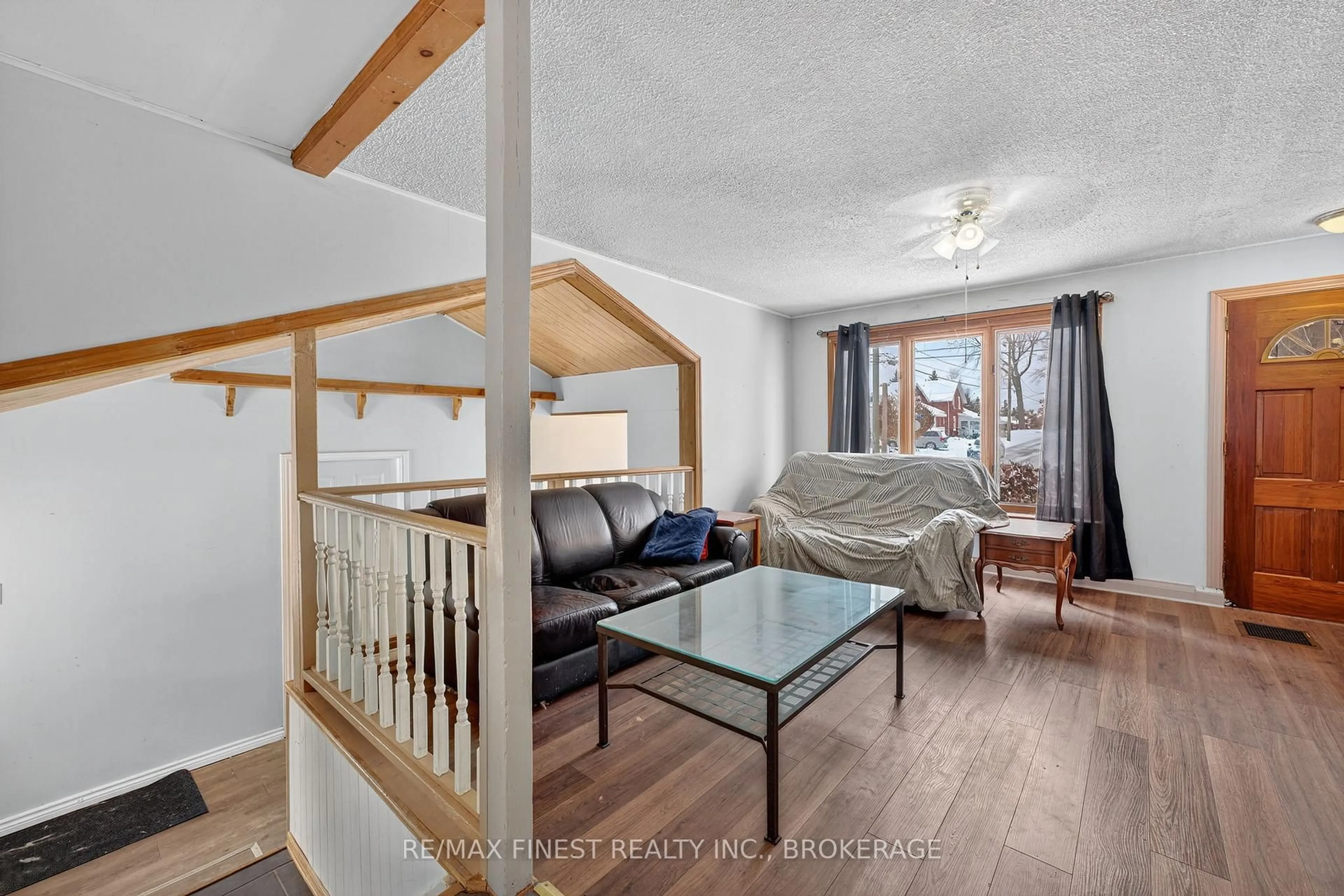 Living room with furniture, wood/laminate floor for 161 Thomas St, Greater Napanee Ontario K7R 2H4