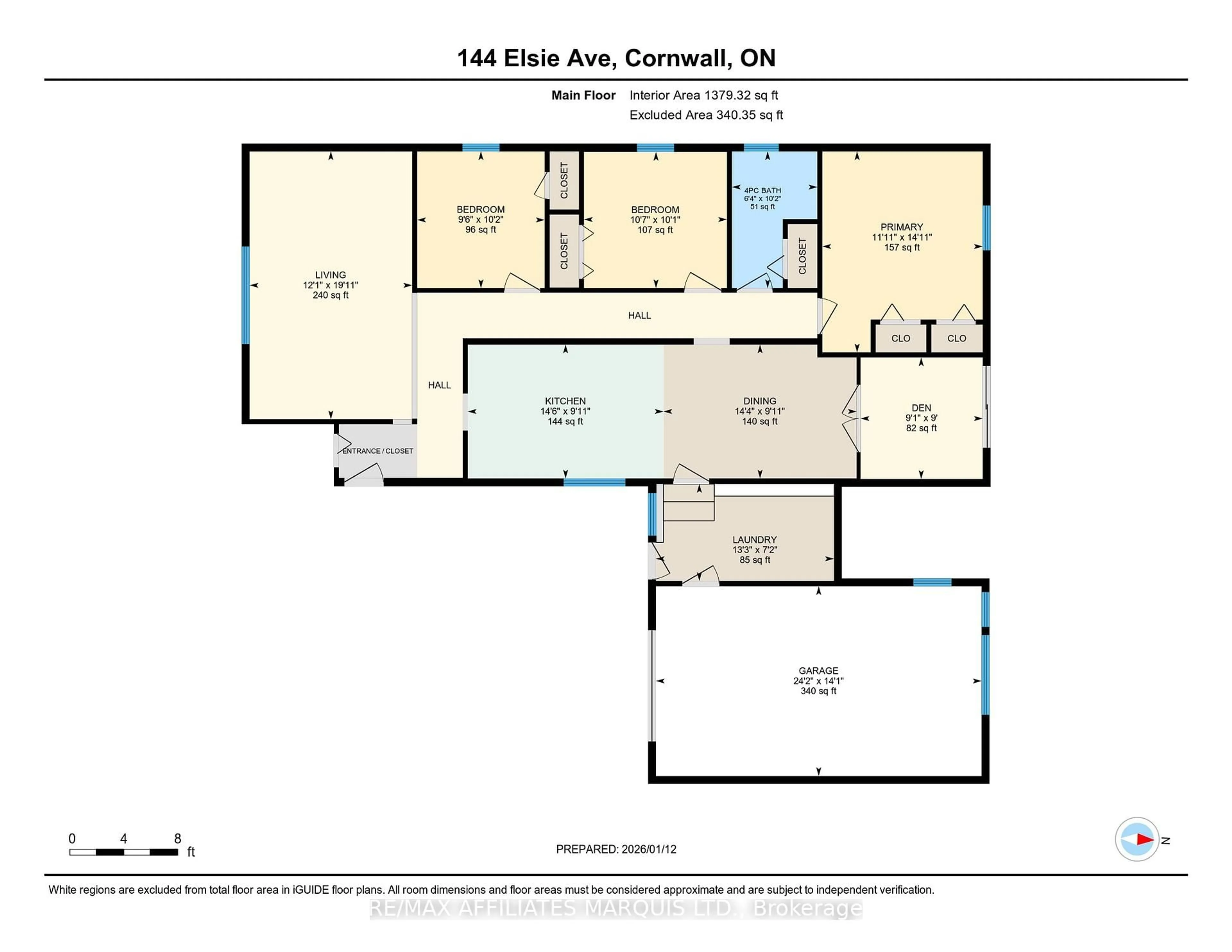 Floor plan for 144 Elsie Ave, Cornwall Ontario K6J 3L9