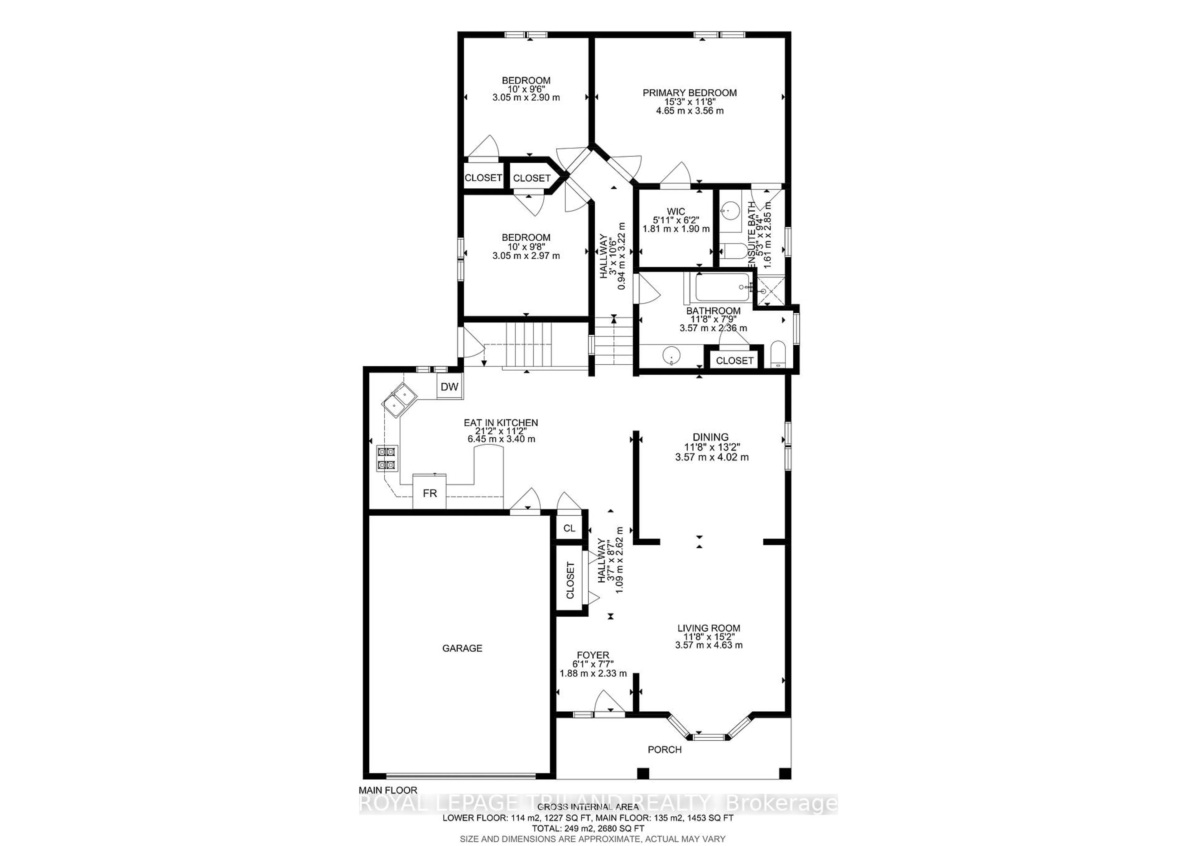 Floor plan for 96 Golfdale Cres, London South Ontario N6C 5P5
